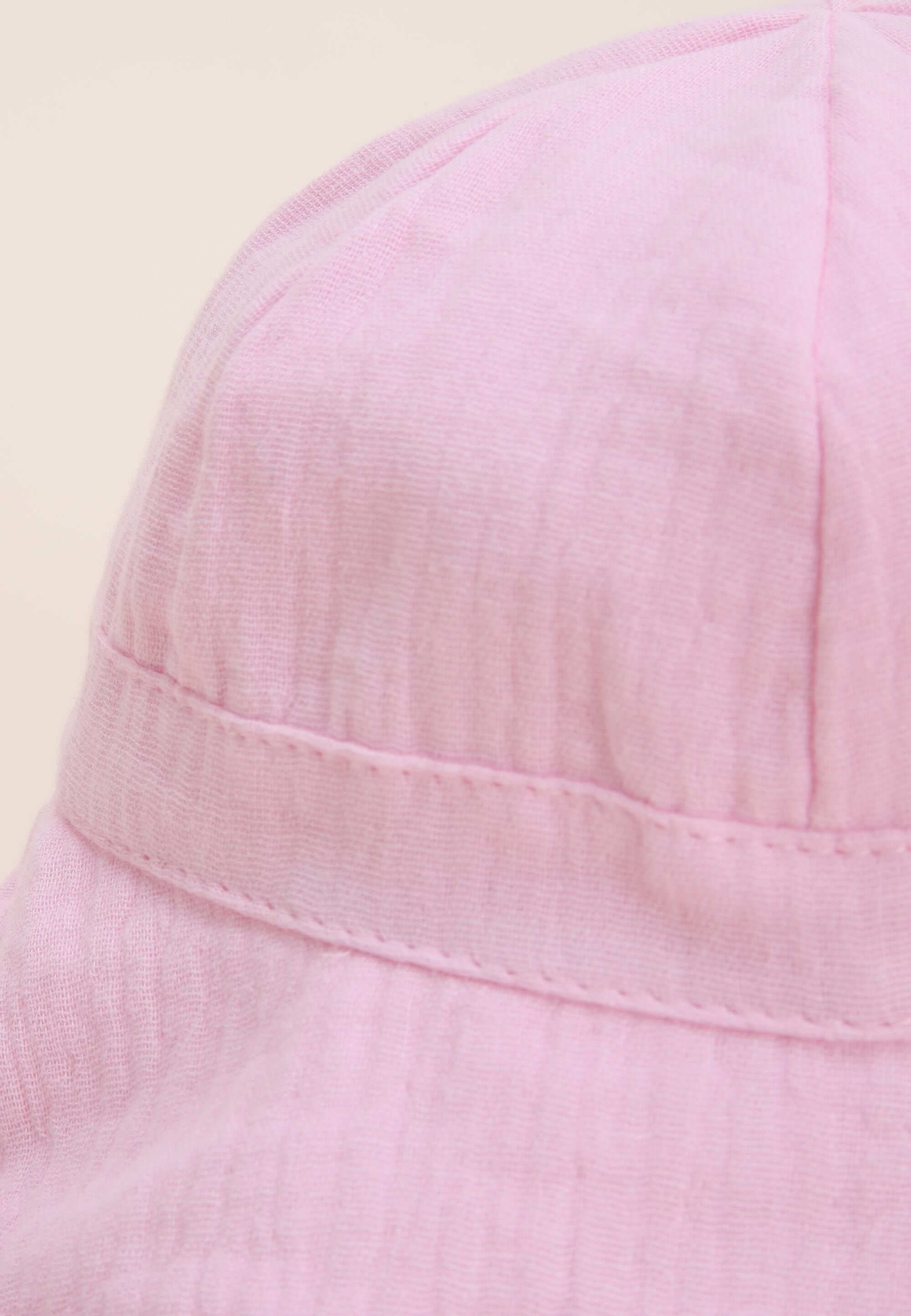 Baby Girls Pink Cotton Cheesecloth Floppy Hat