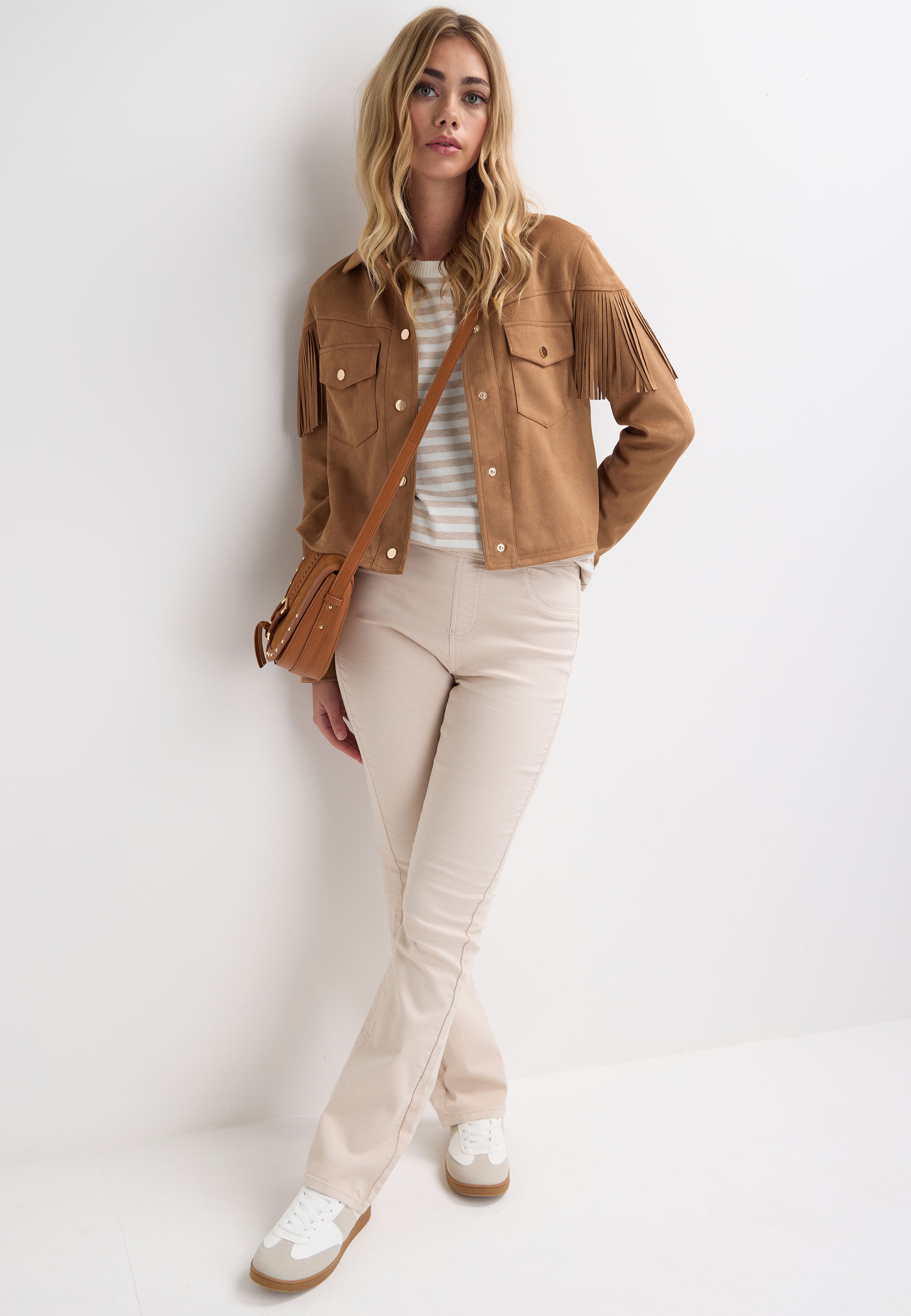Womens Cream Kate Bootcut Jeggings