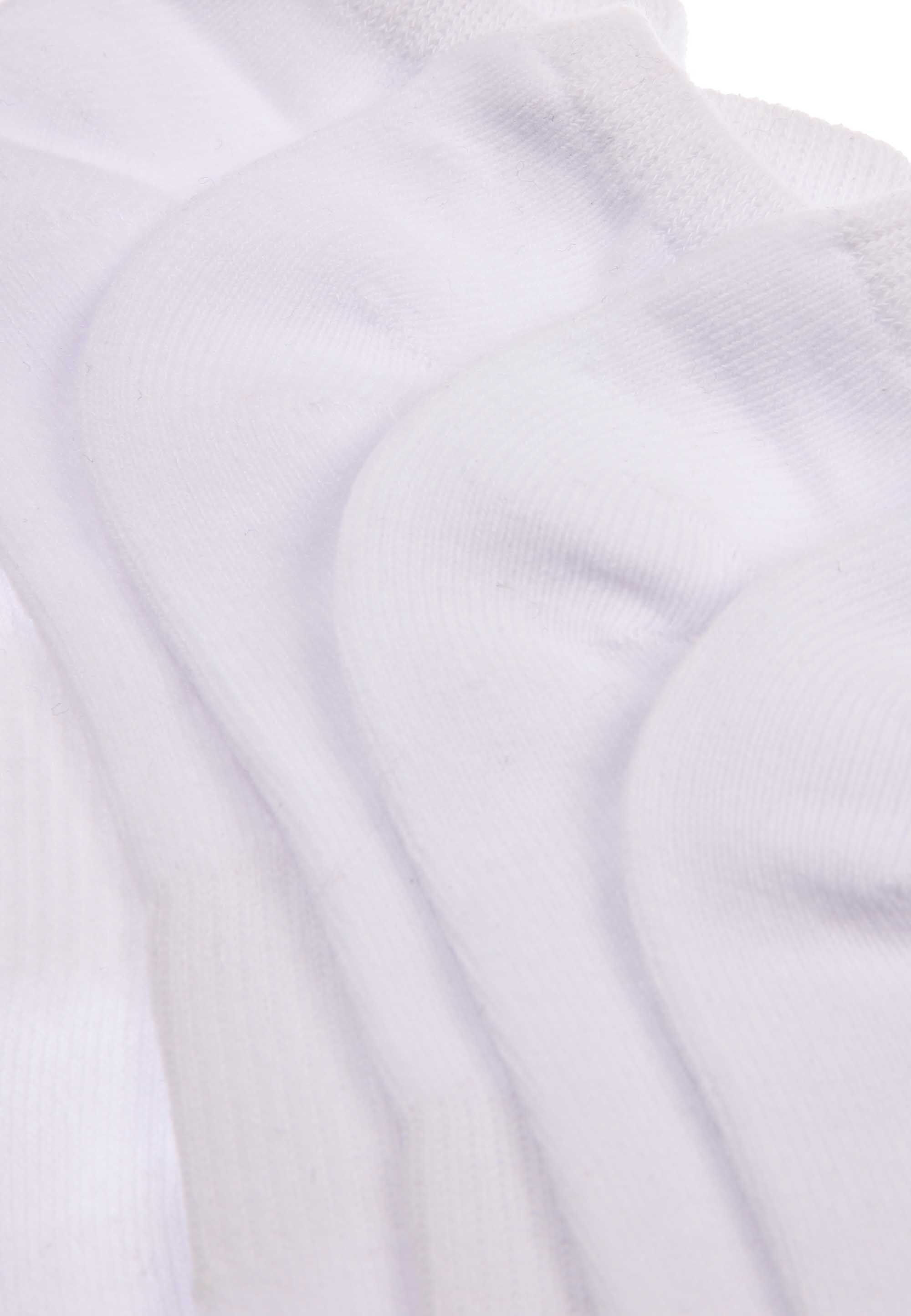 Womens 5pk White Plain No Show Trainer Socks