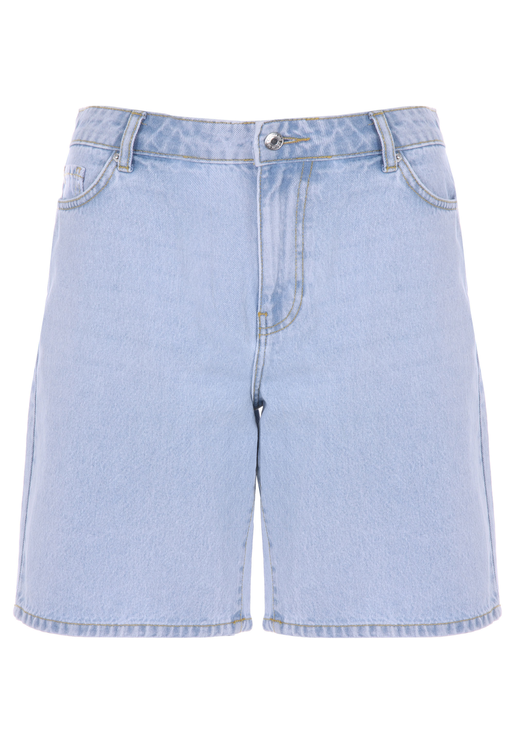 Womens Light Blue Denim Bermuda Shorts