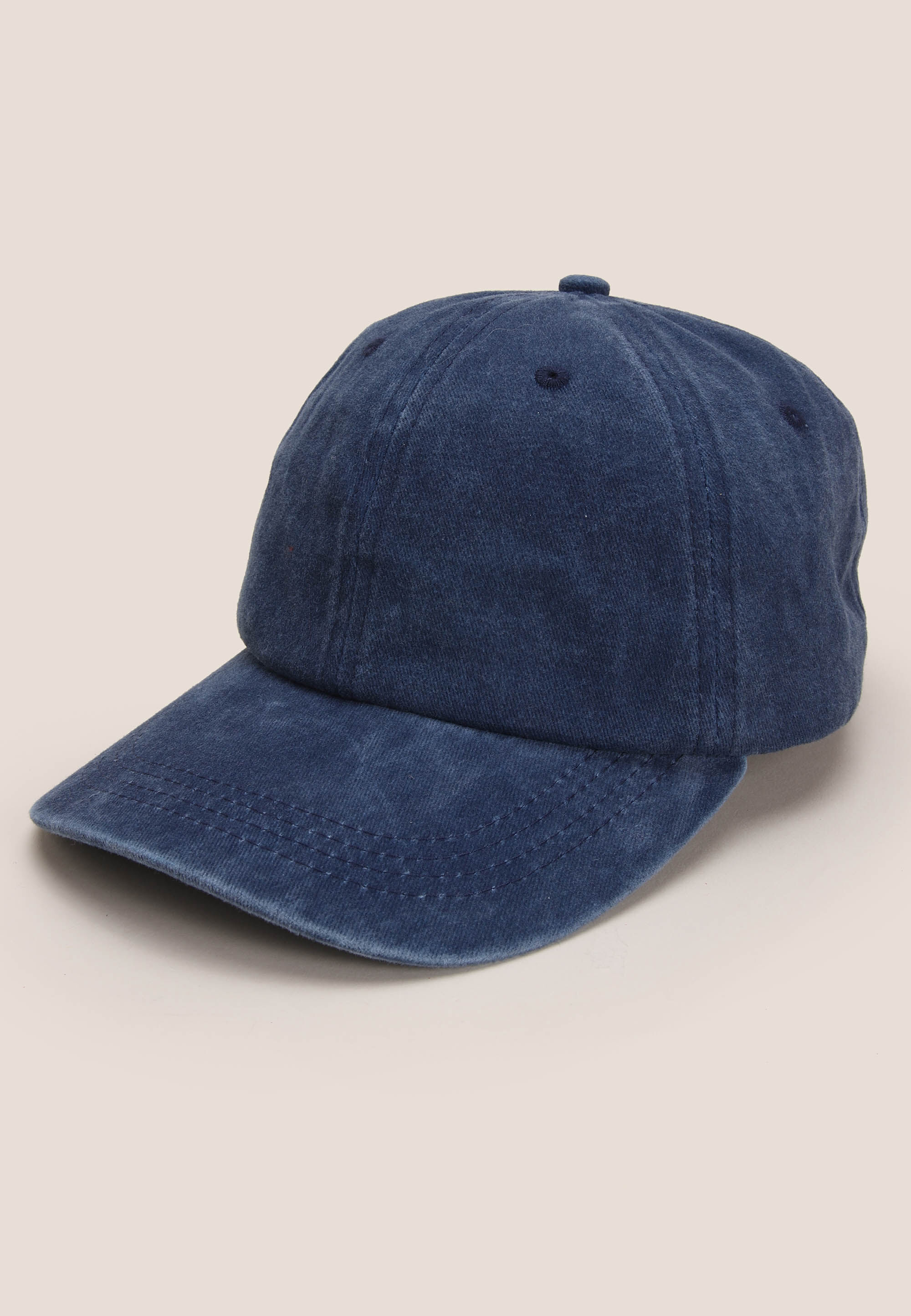 Mens Dark Blue Denim Baseball Cap