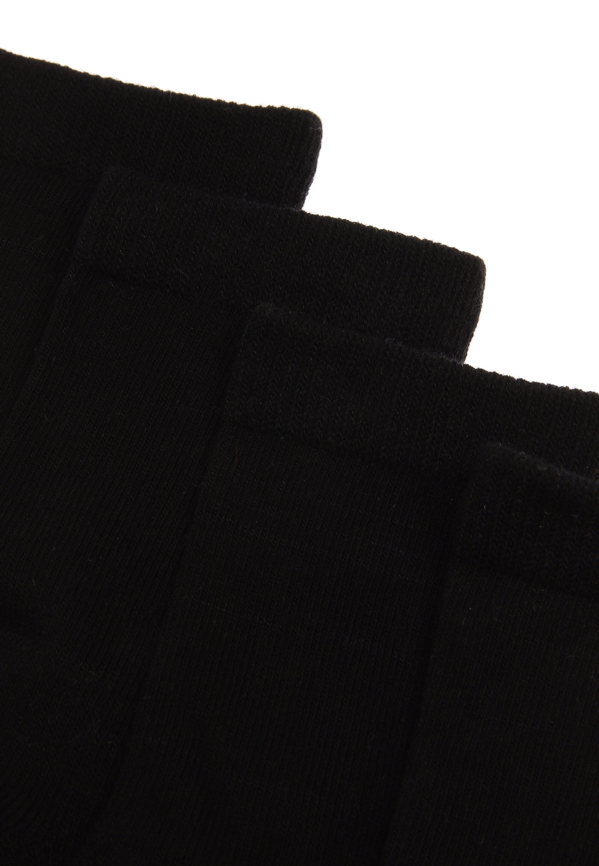 Boys 4pk Black Cushioned Ankle Socks