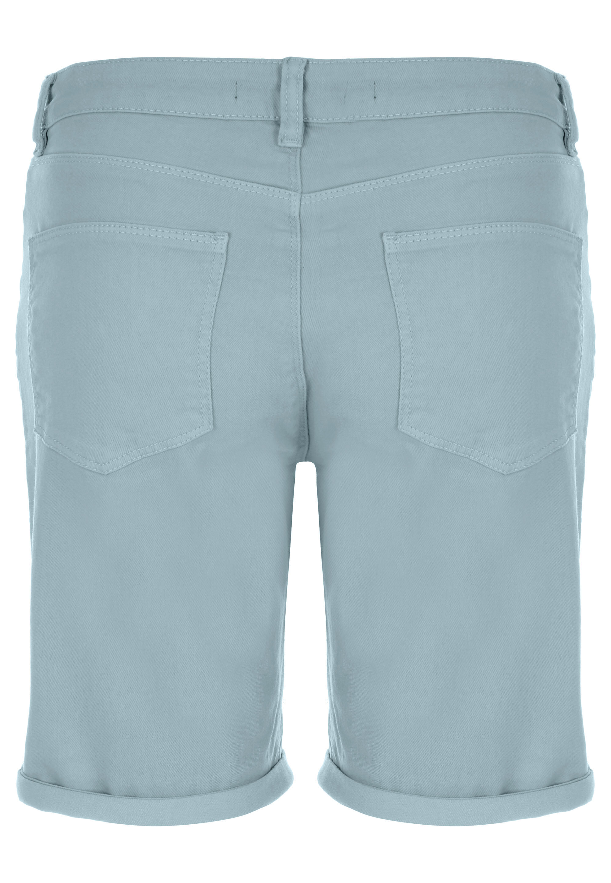 Womens Sage Green Plain Denim Cycle Shorts