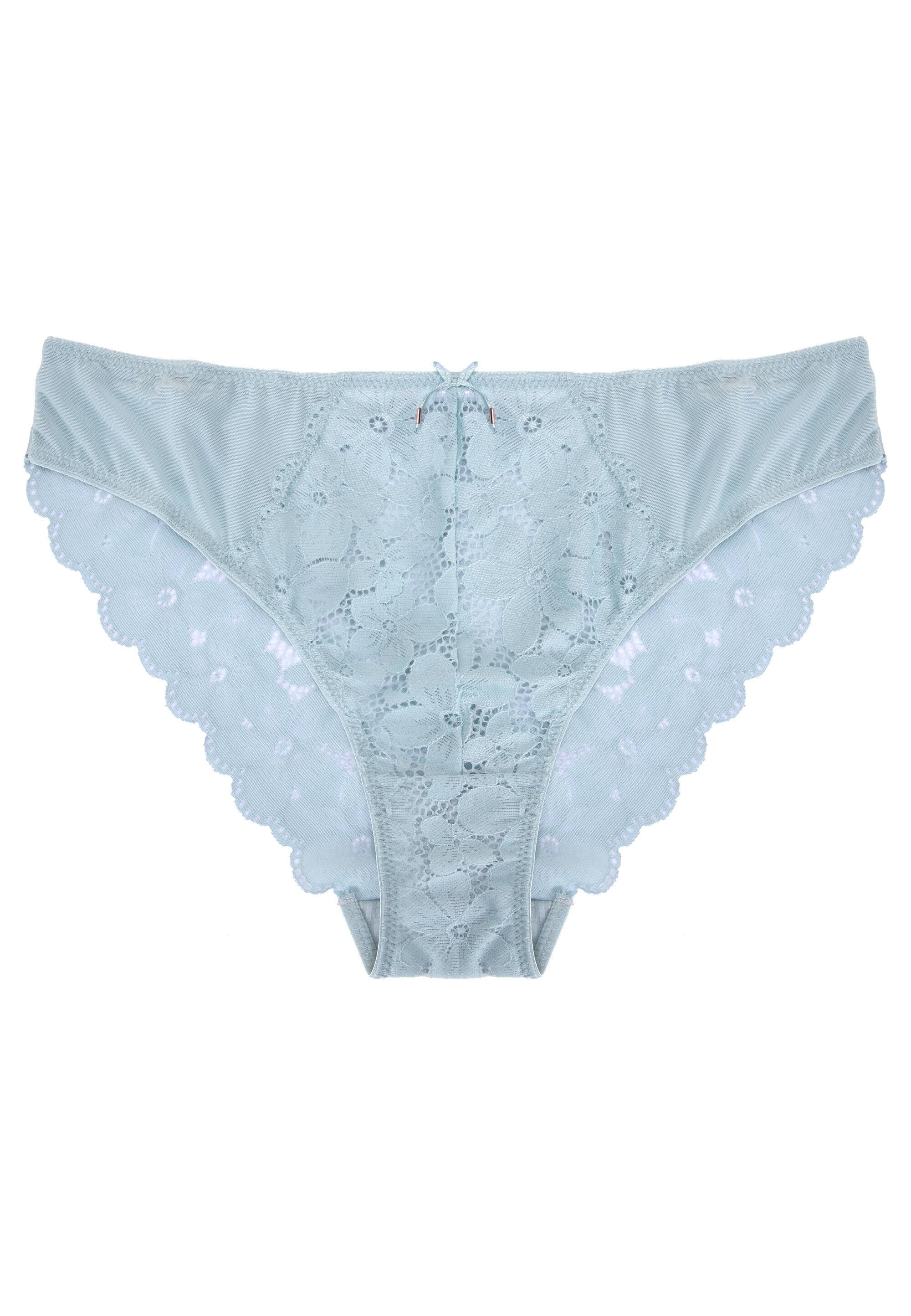 Womens Sage Lily Lace Midi Briefs
