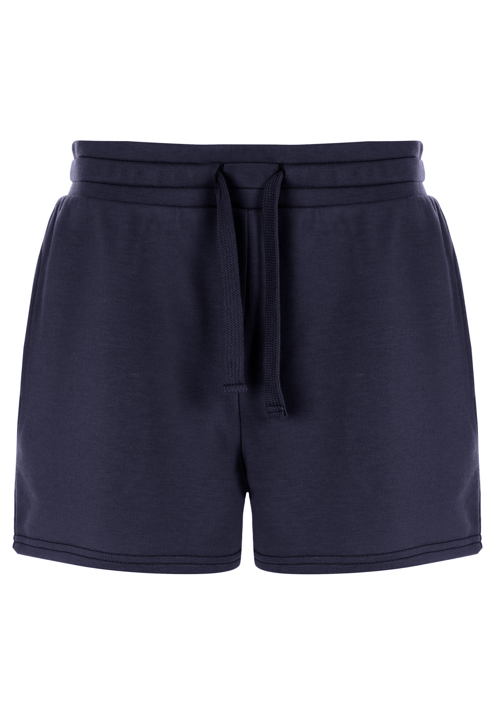 Womens Navy Loopback Sweat Shorts