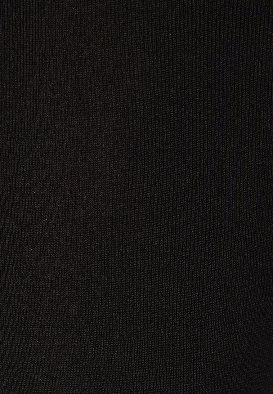 Womens Black Thermal Footless Tights
