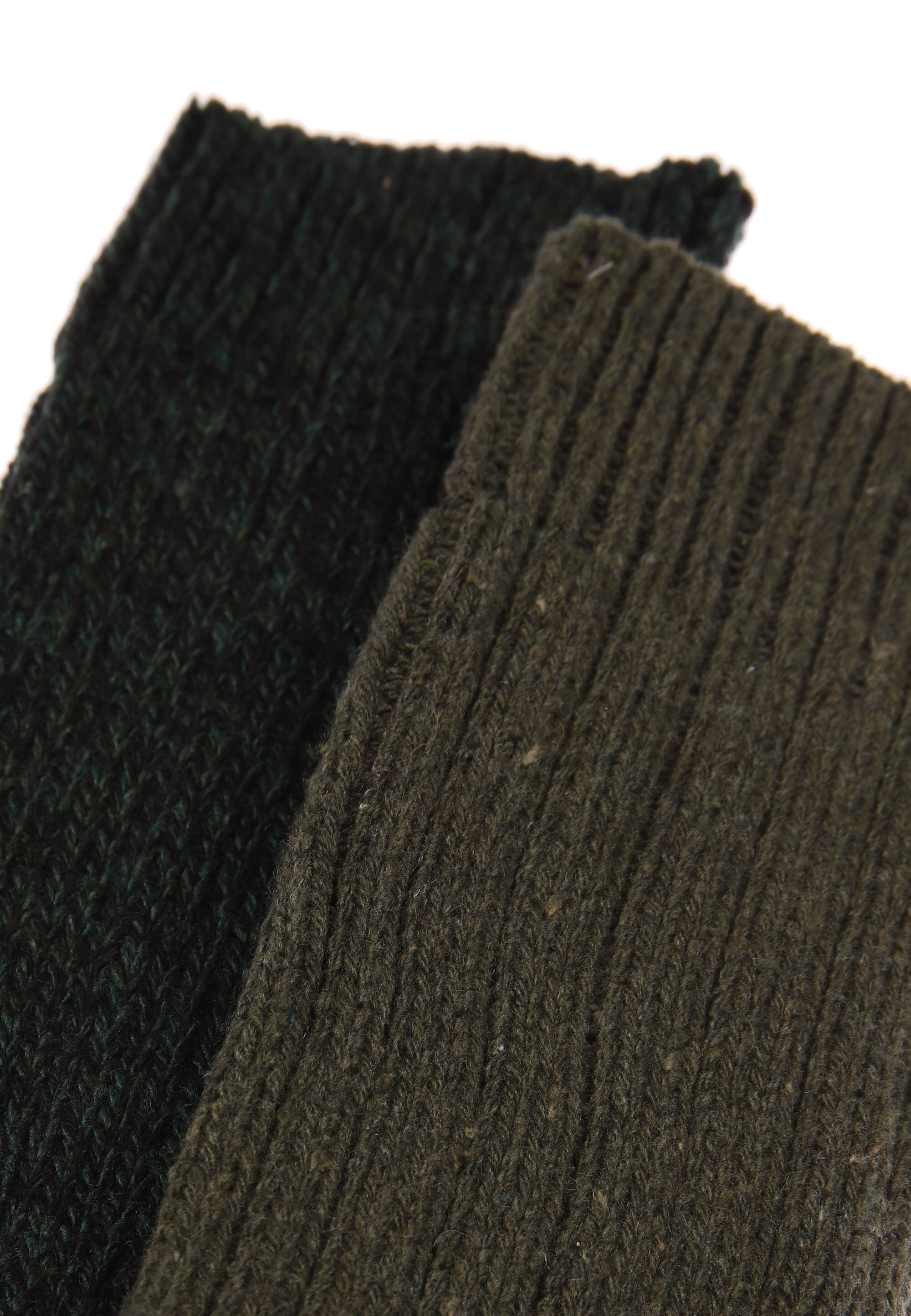 Mens 2pk Green Ribbed Socks