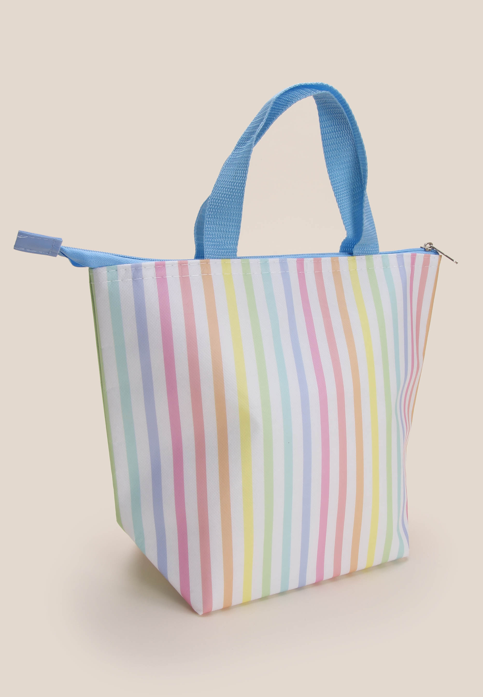 Womens Rainbow Stripe Lunch Bag