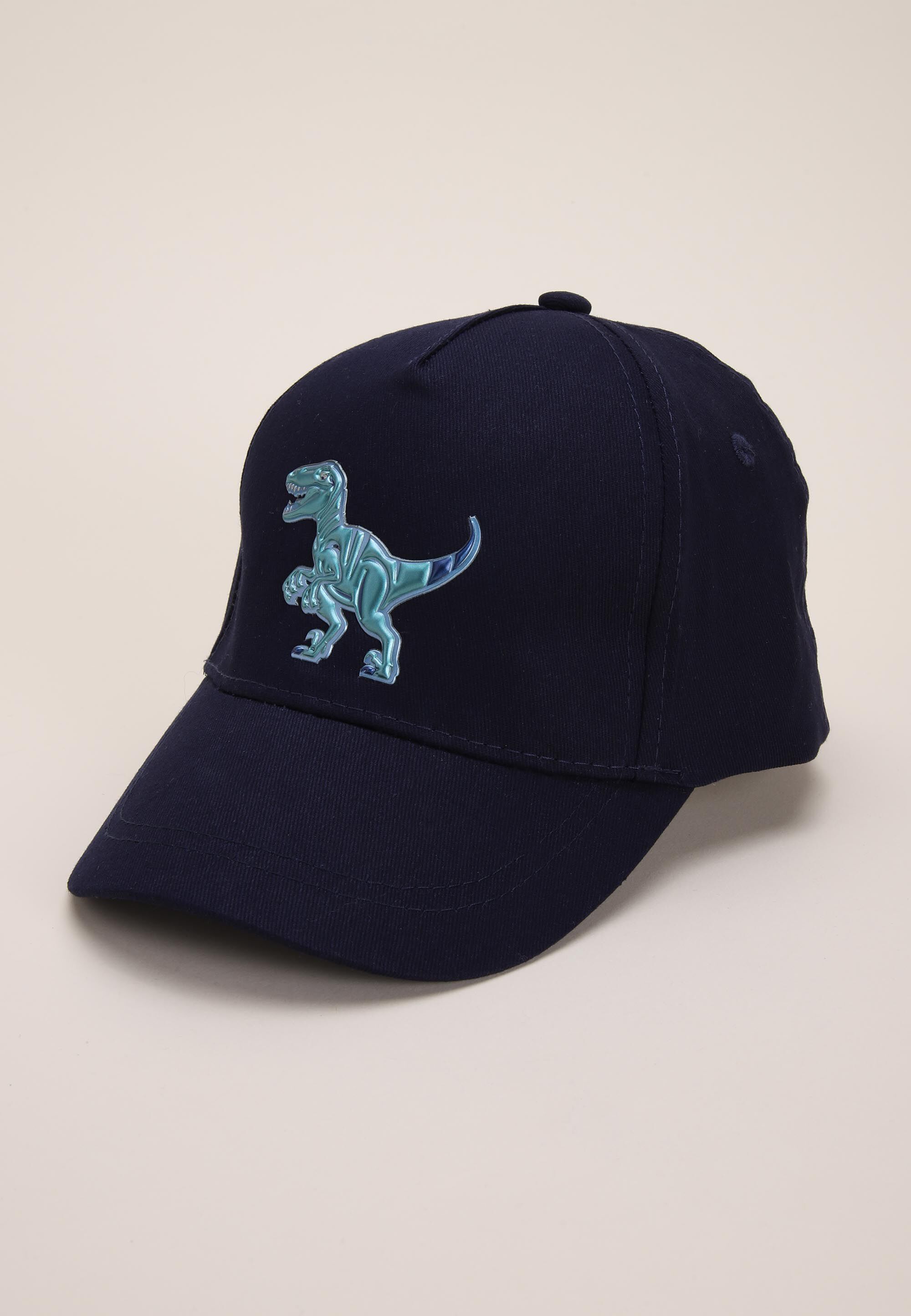 Younger Boys Blue Dinosaur Baseball Hat