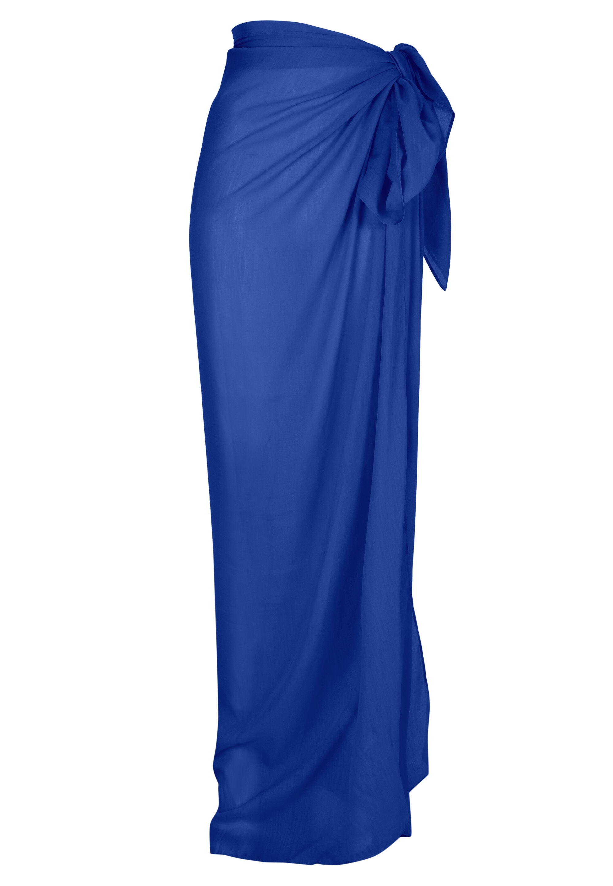 Womens Blue Plain Sarong
