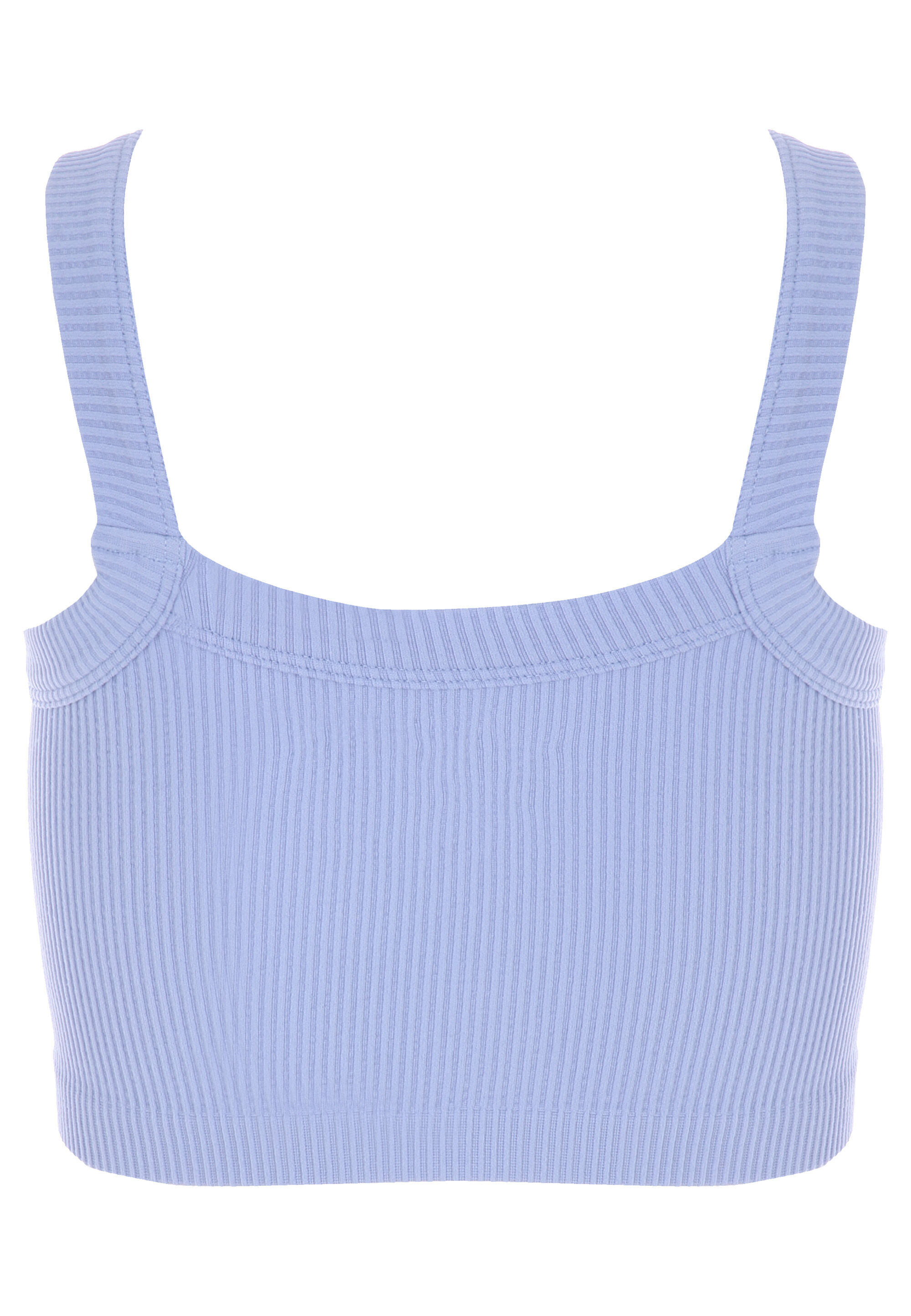 Older Girls Blue Crop Seamless Vest