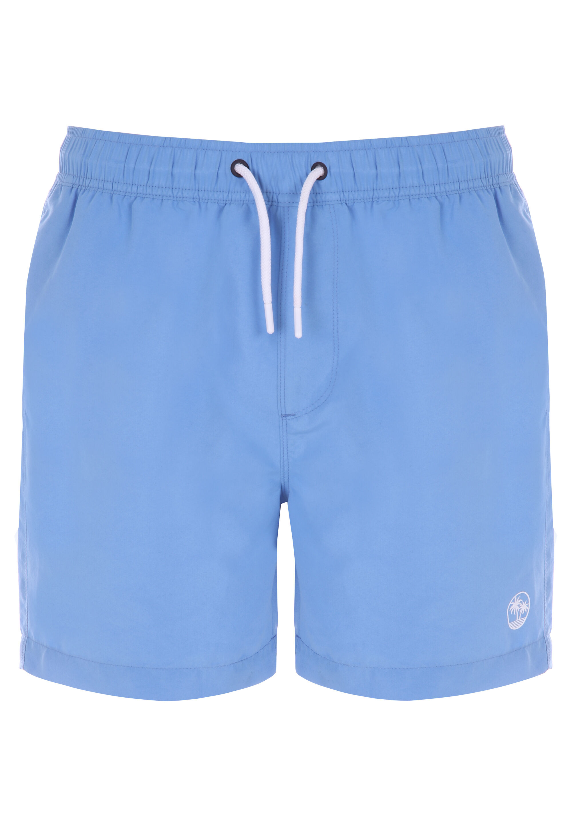 Mens Blue Plain Swim Shorts