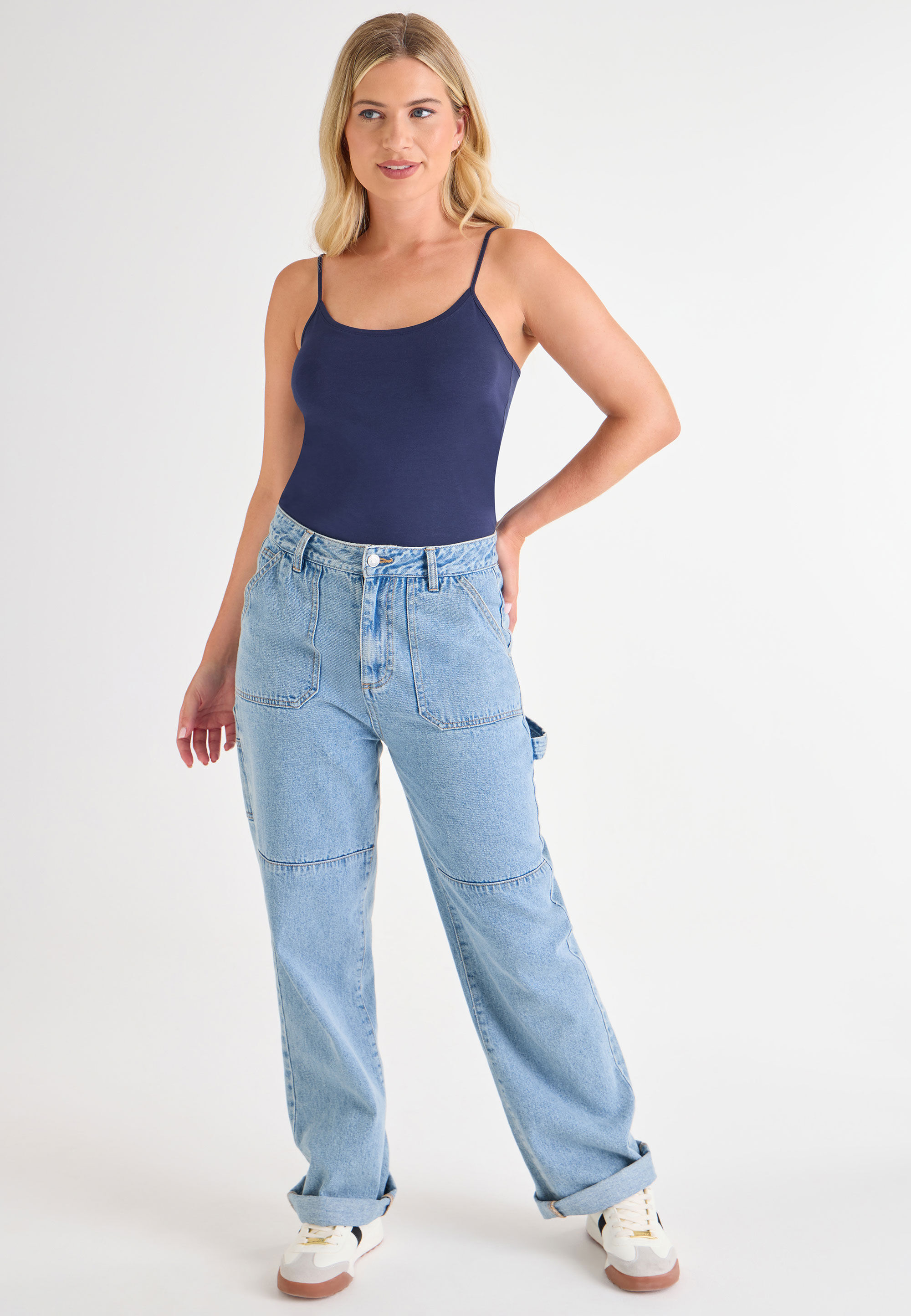 Womens Charcoal Stretch Camisole Vest