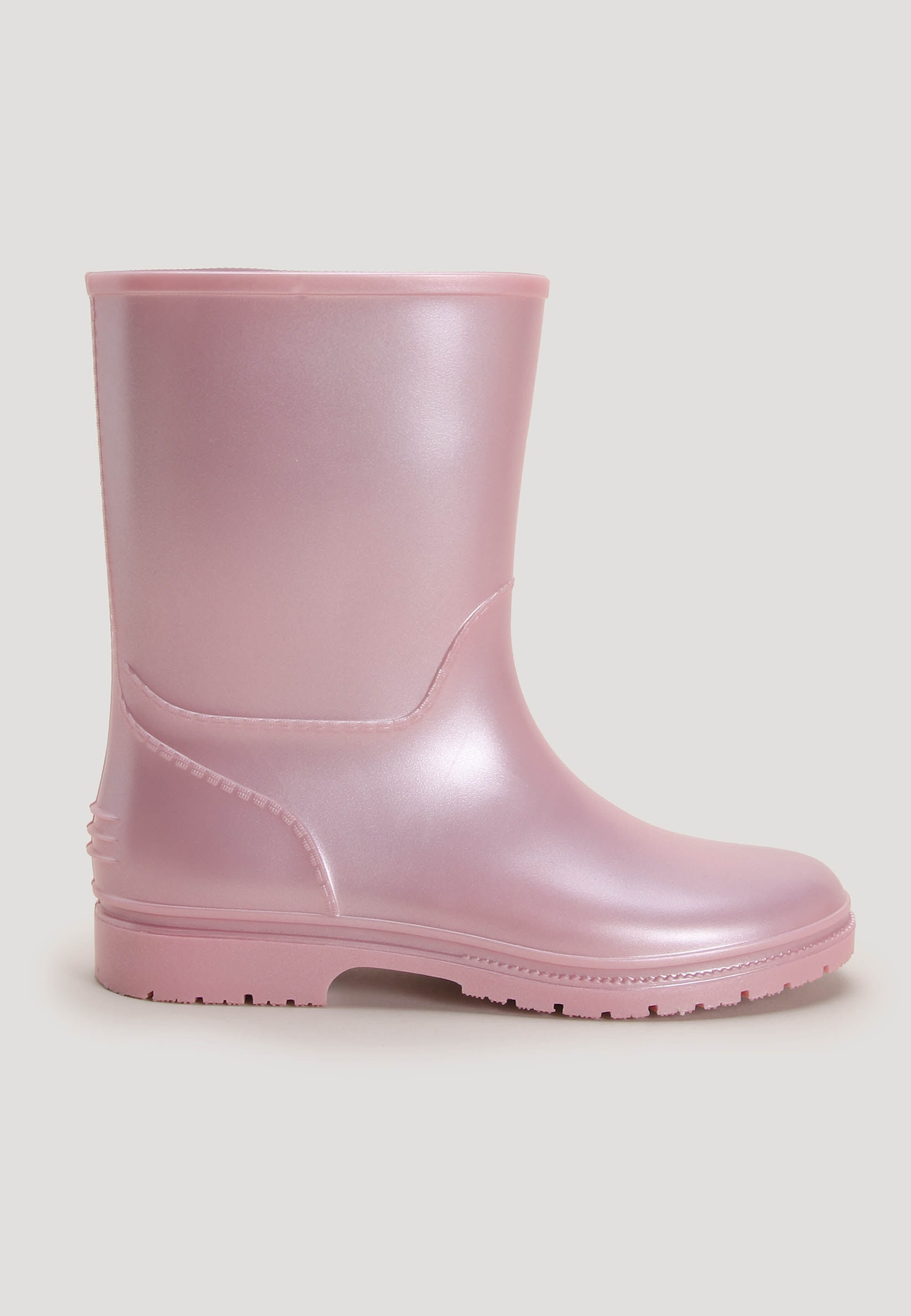 Older Girls Pink Shimmer Wellies