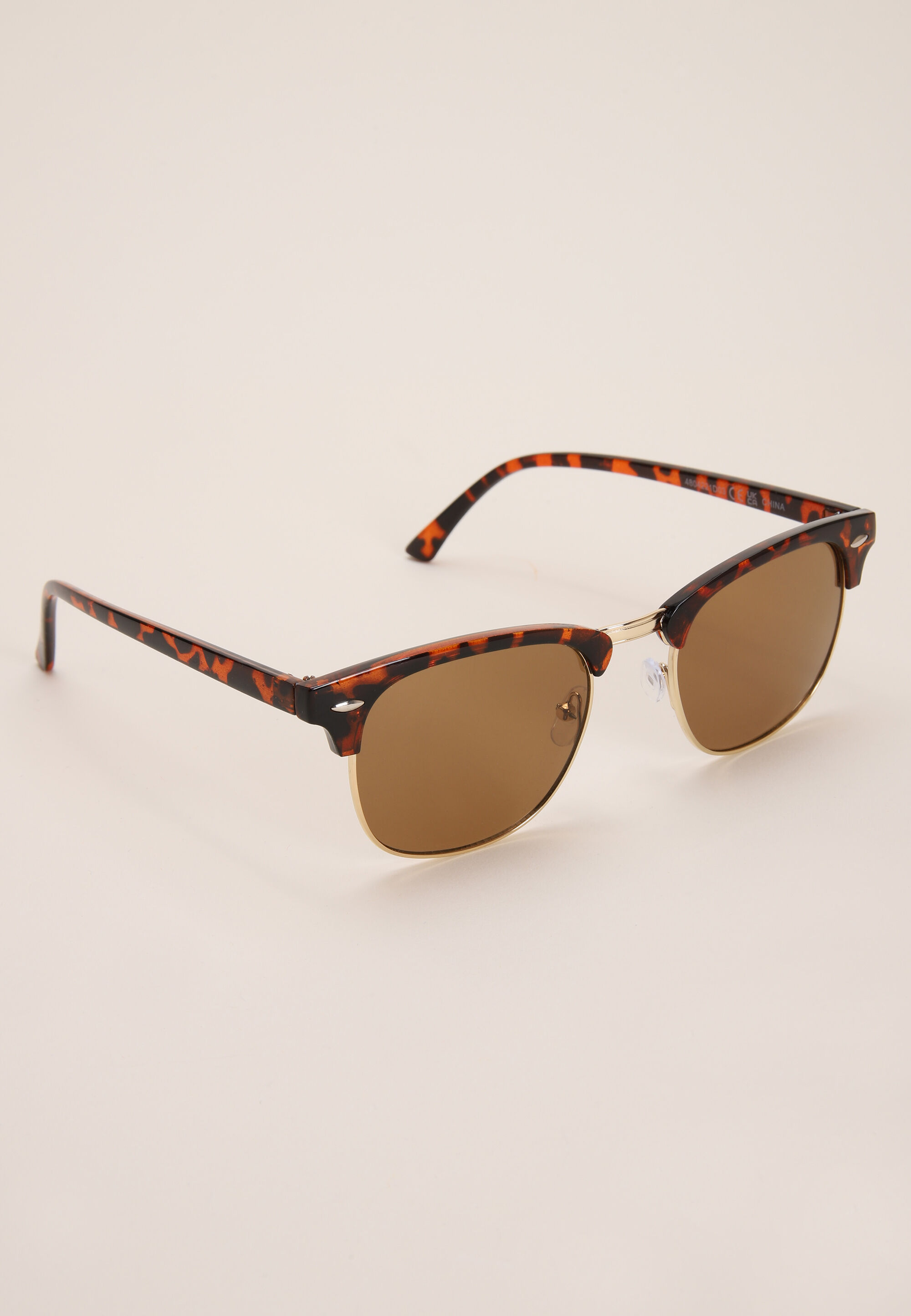 Mens Brown Tortoise Master Retro Sunglasses