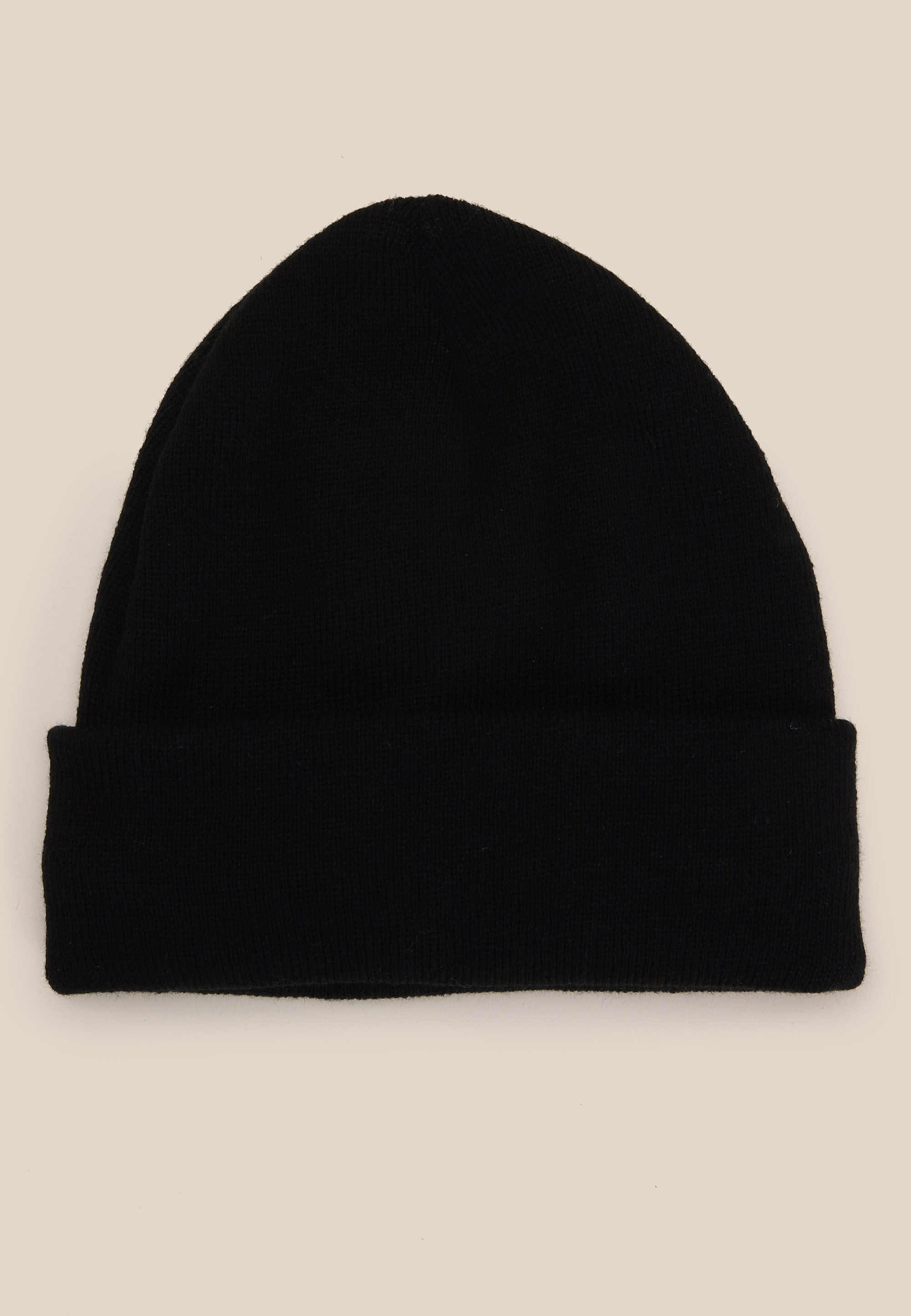 Mens Black Plain Thinsulate Beanie