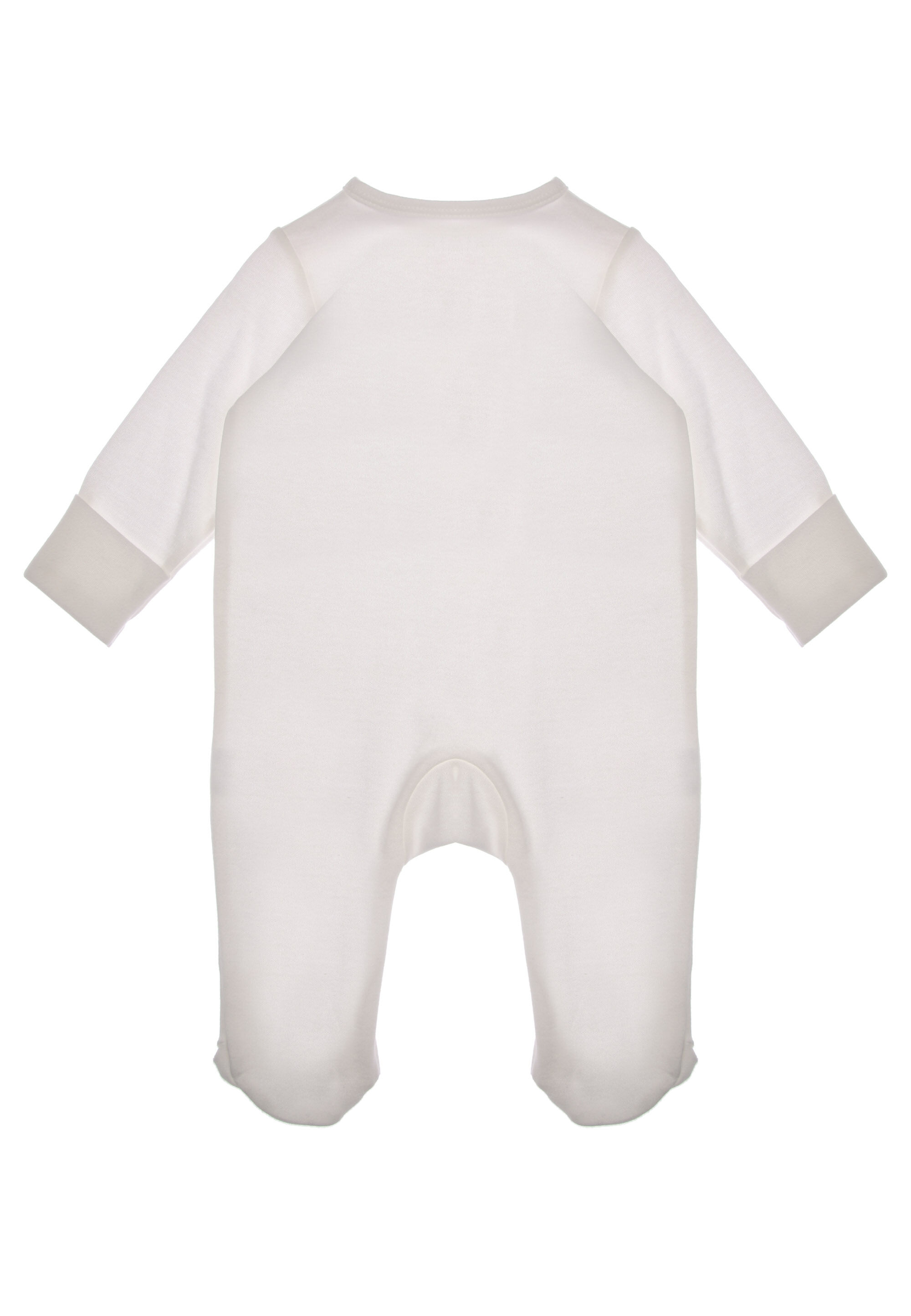 Baby Unisex White Born In 2025 Animal Sleepsuit