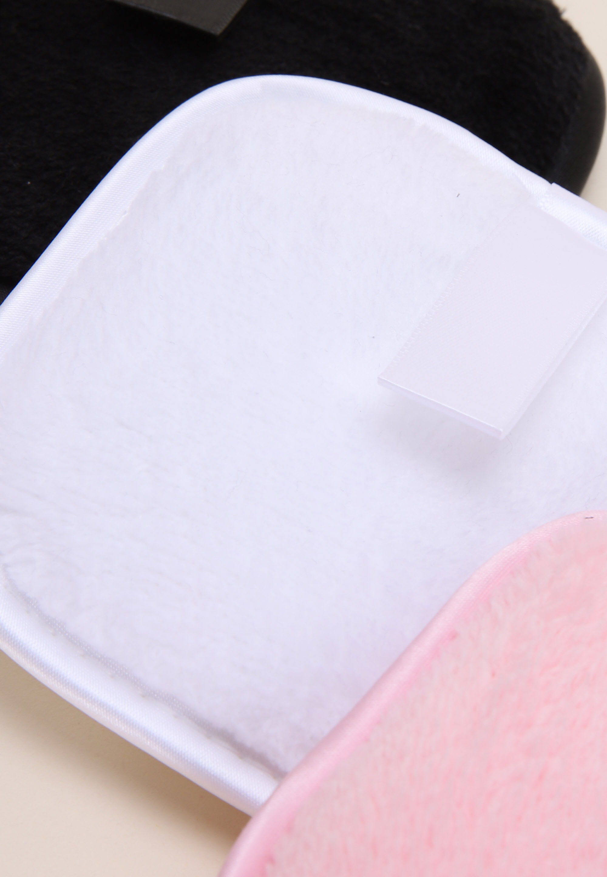 Womens 3pk Pink, White & Black Reusable Make Up Pads