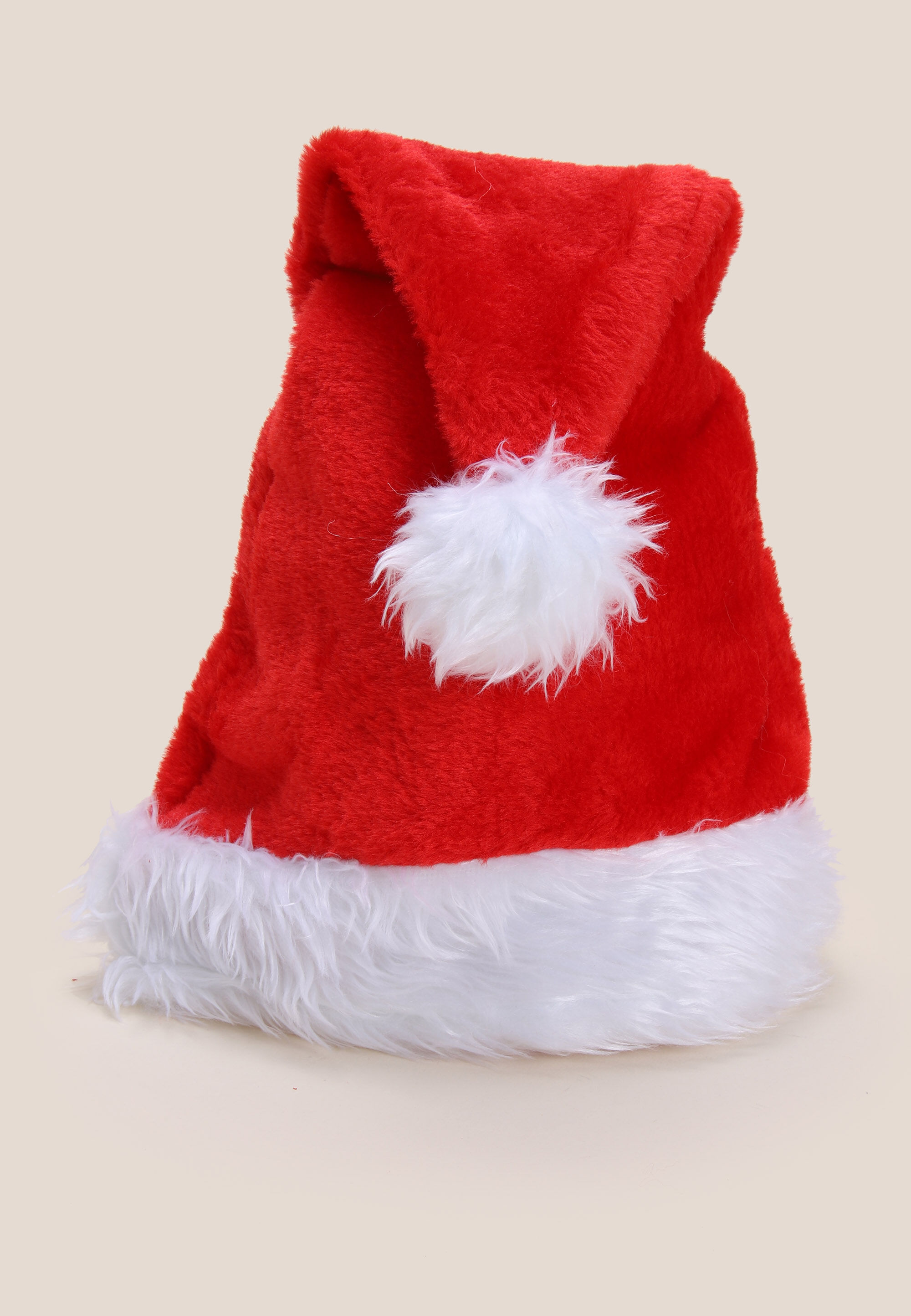 Red Plush Christmas Santa Hat