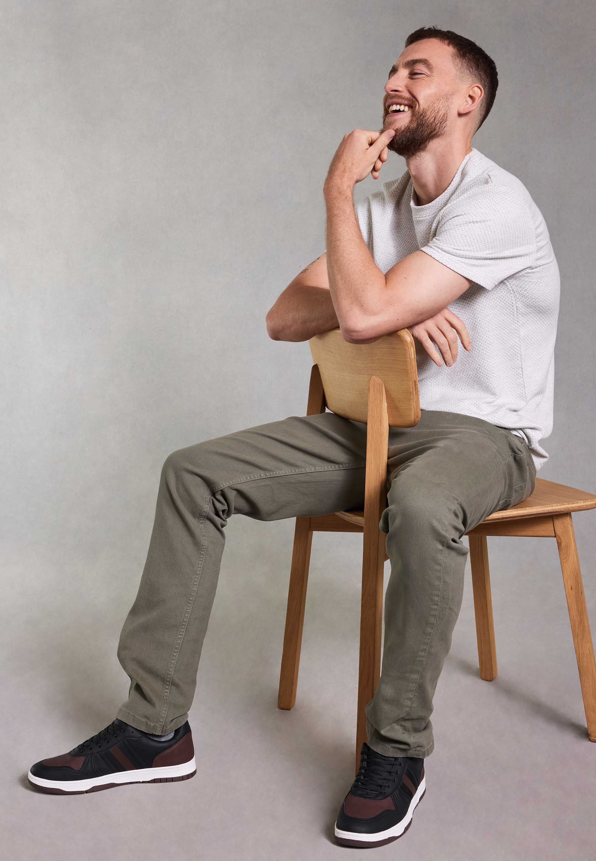Mens Khaki Slim Fit Jeans
