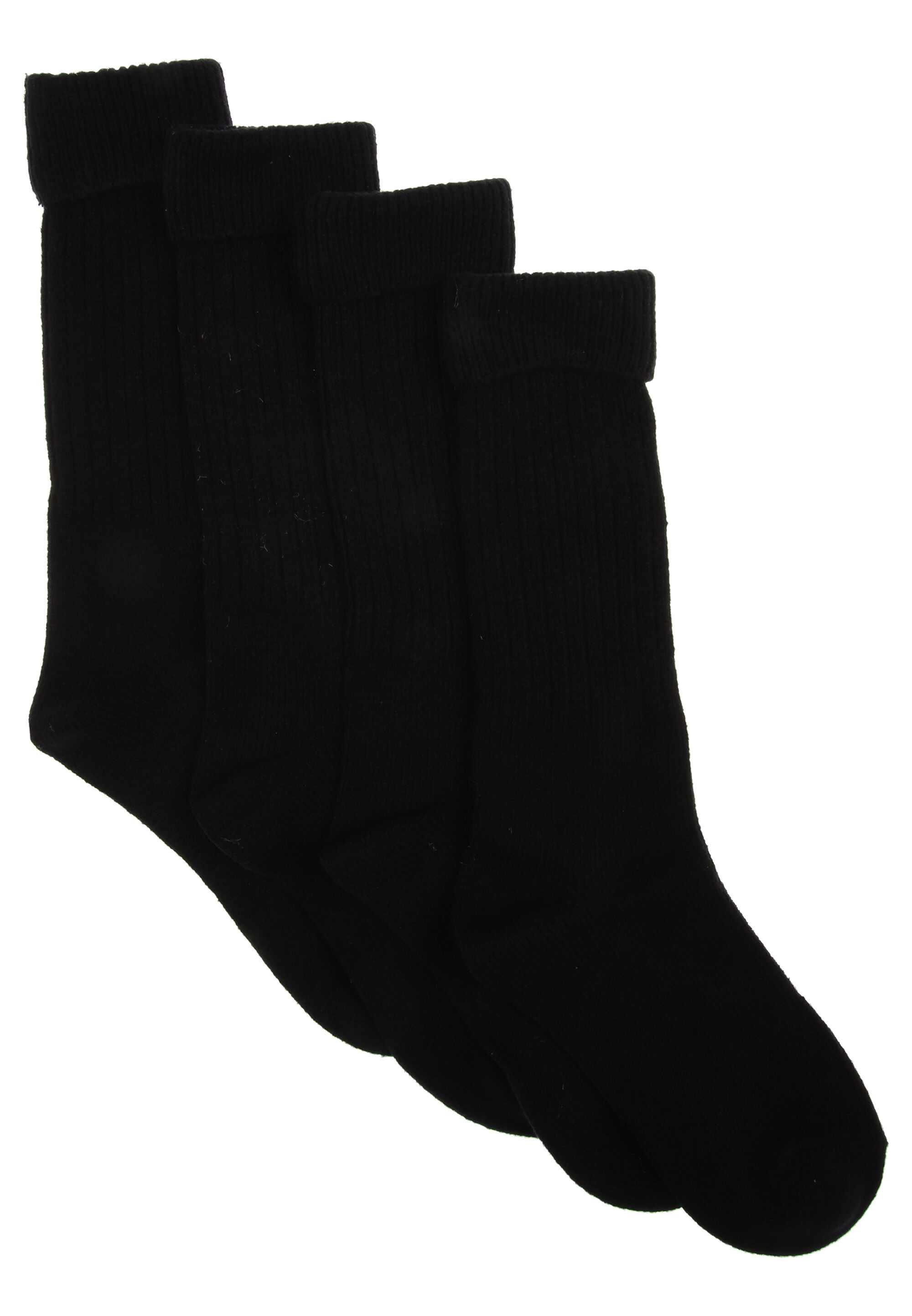 Womens 2pk Black Soft Cosy Socks