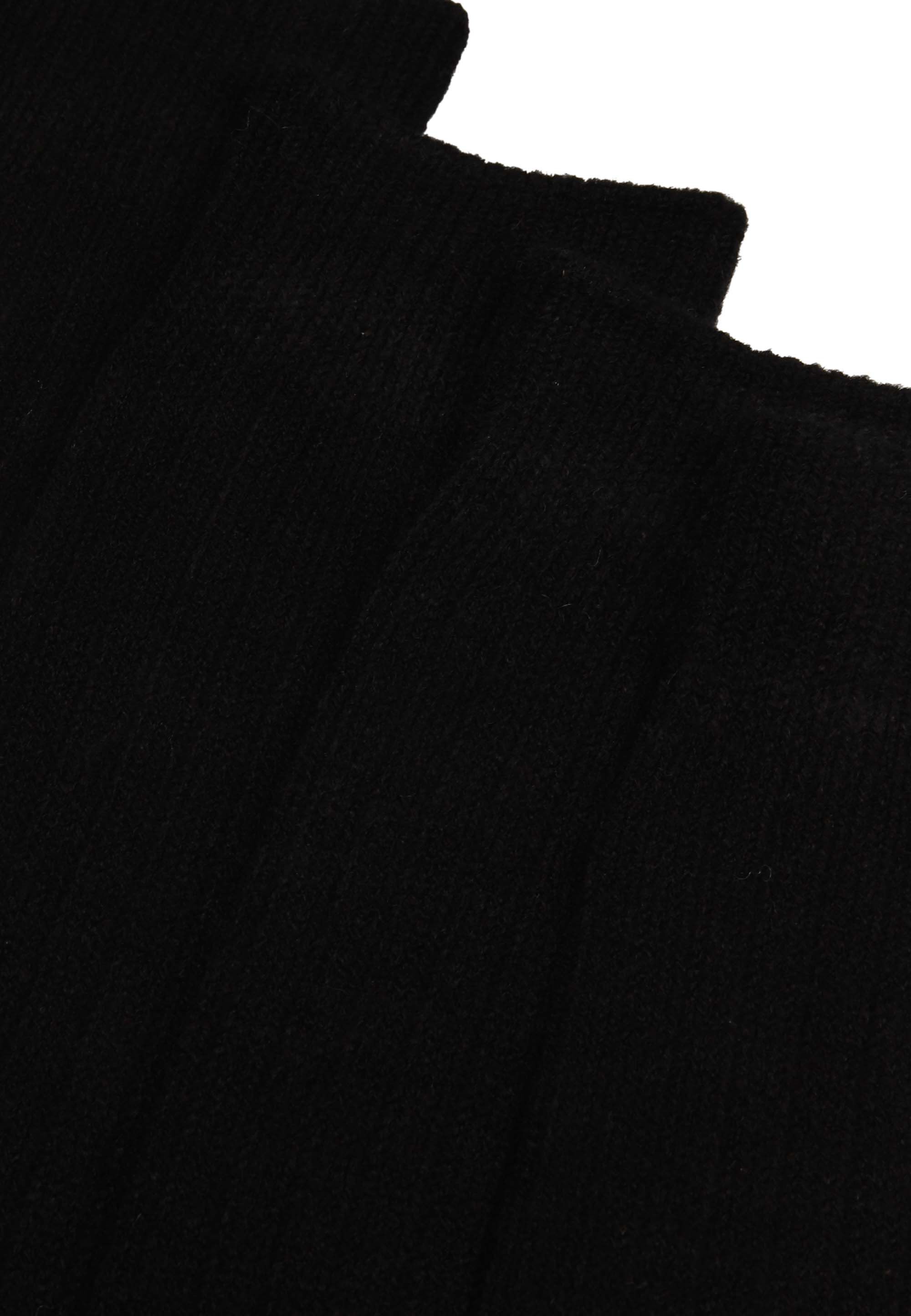 Womens 1pk Black Ribbed Thermal Knee Socks
