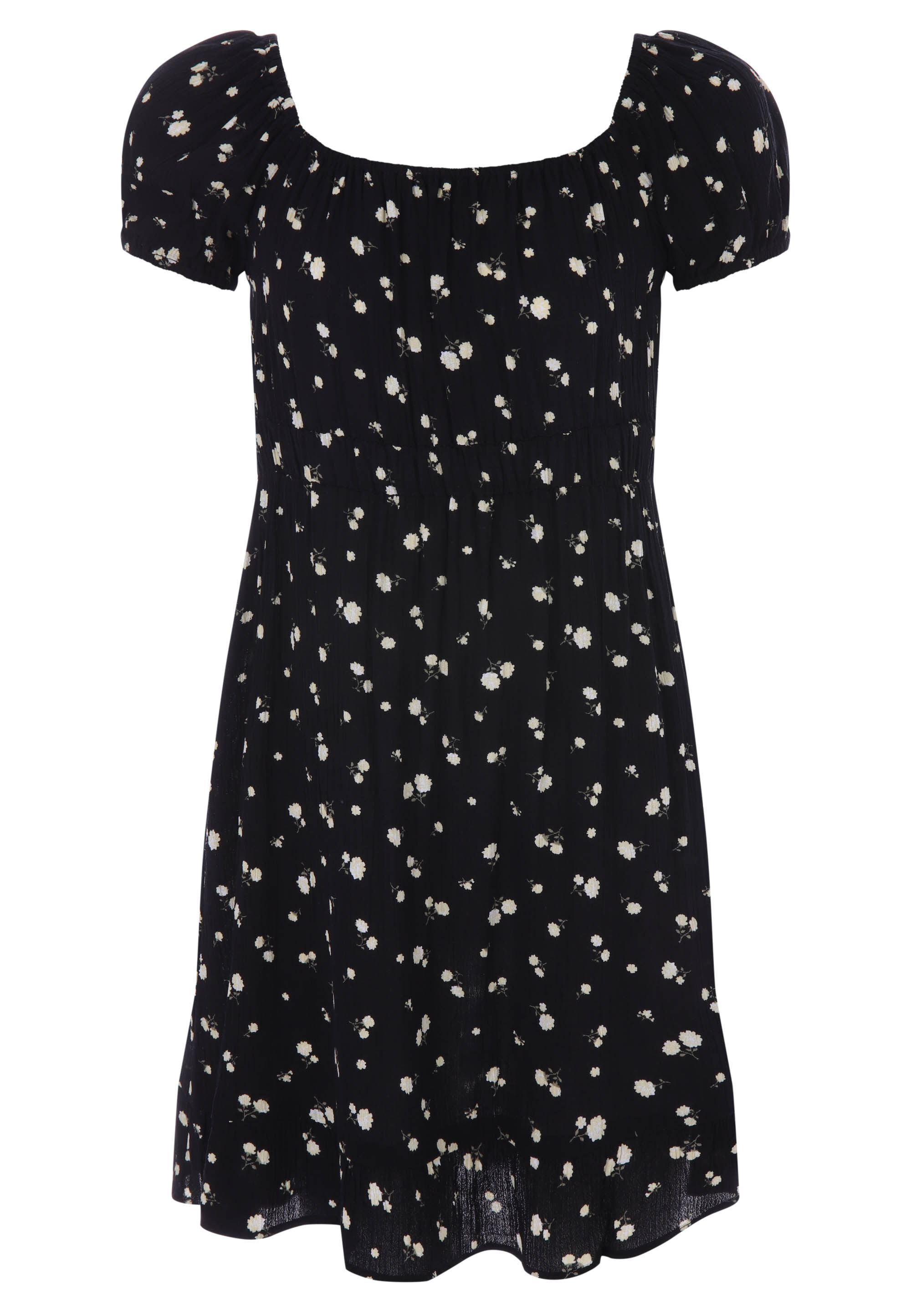 Older Girls Black Floral Gypsy Dress