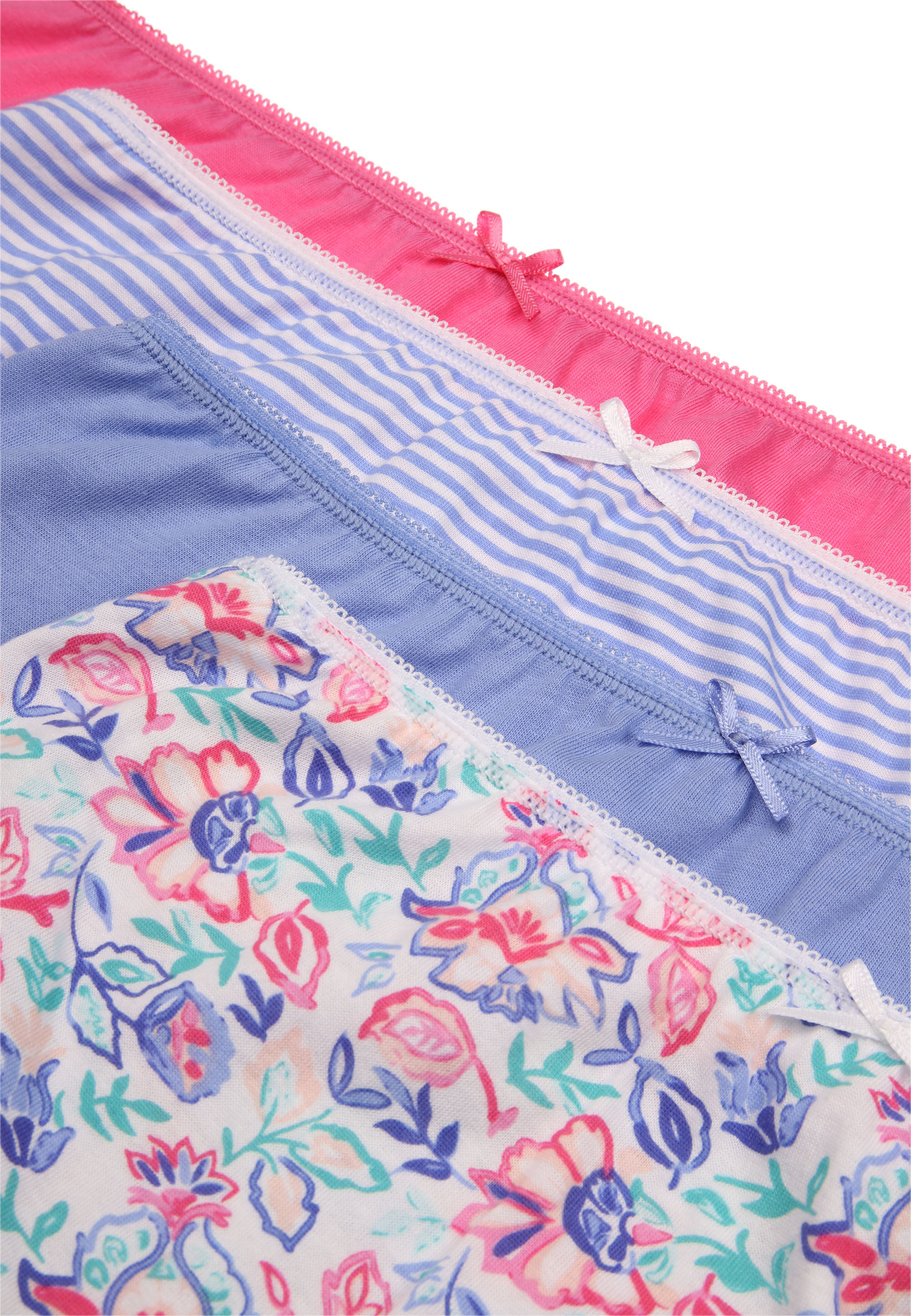 Womens 4pk Purple Butterfly Print Full Briefs