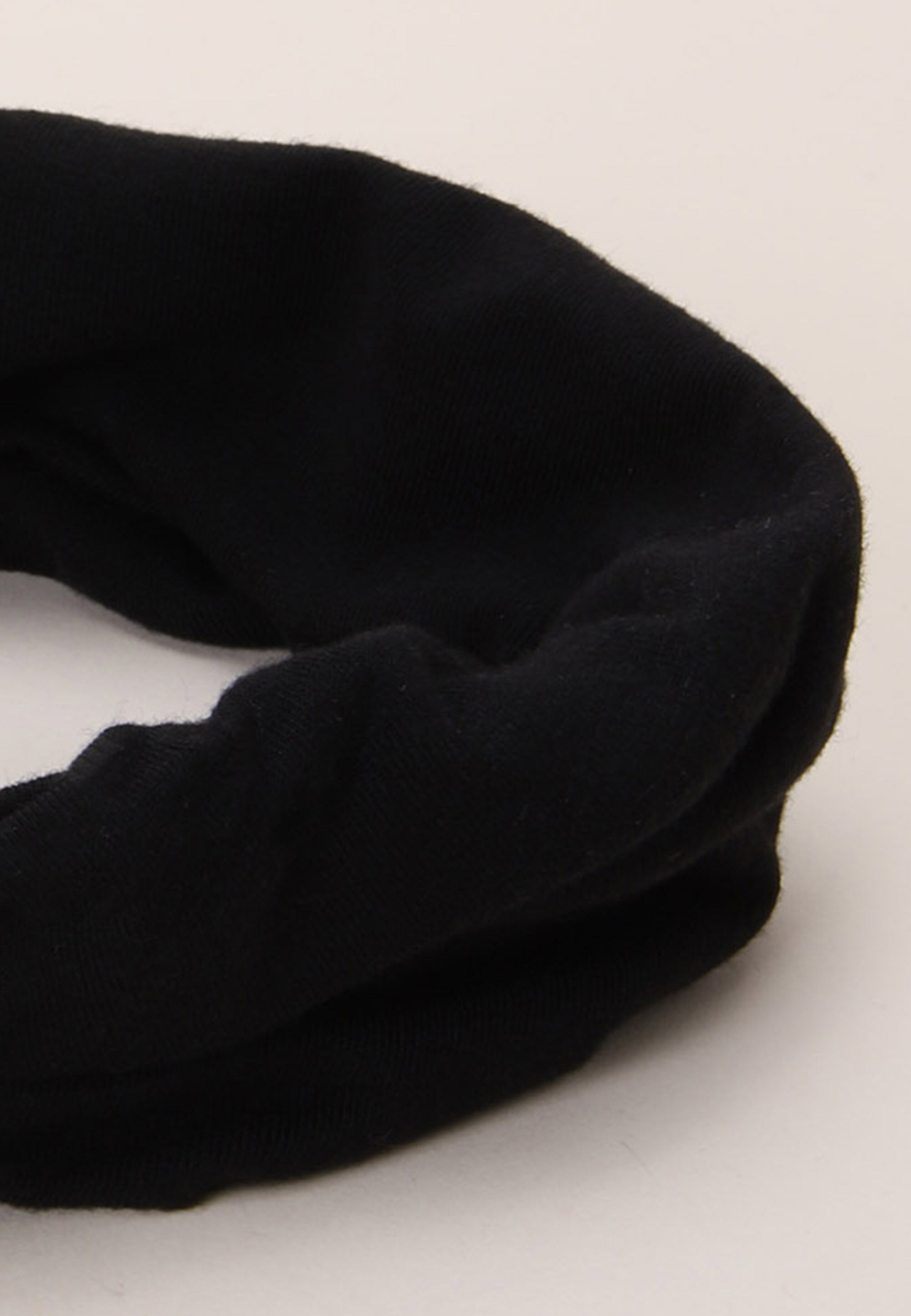 Womens Black Oversized Knot Jersey Headband