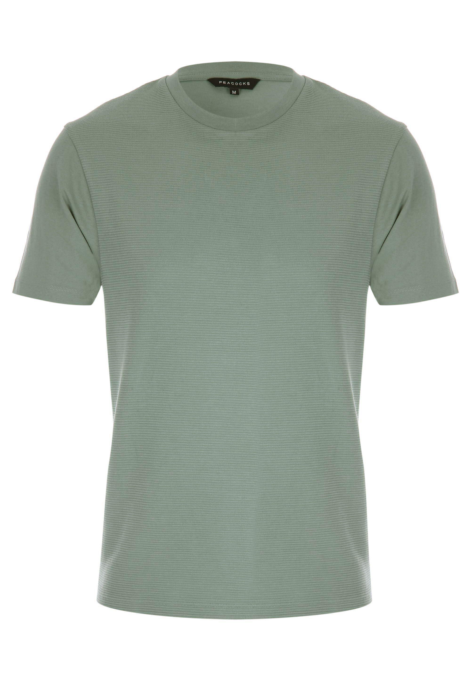 Mens Sage Textured Short Sleeve T-Shirt