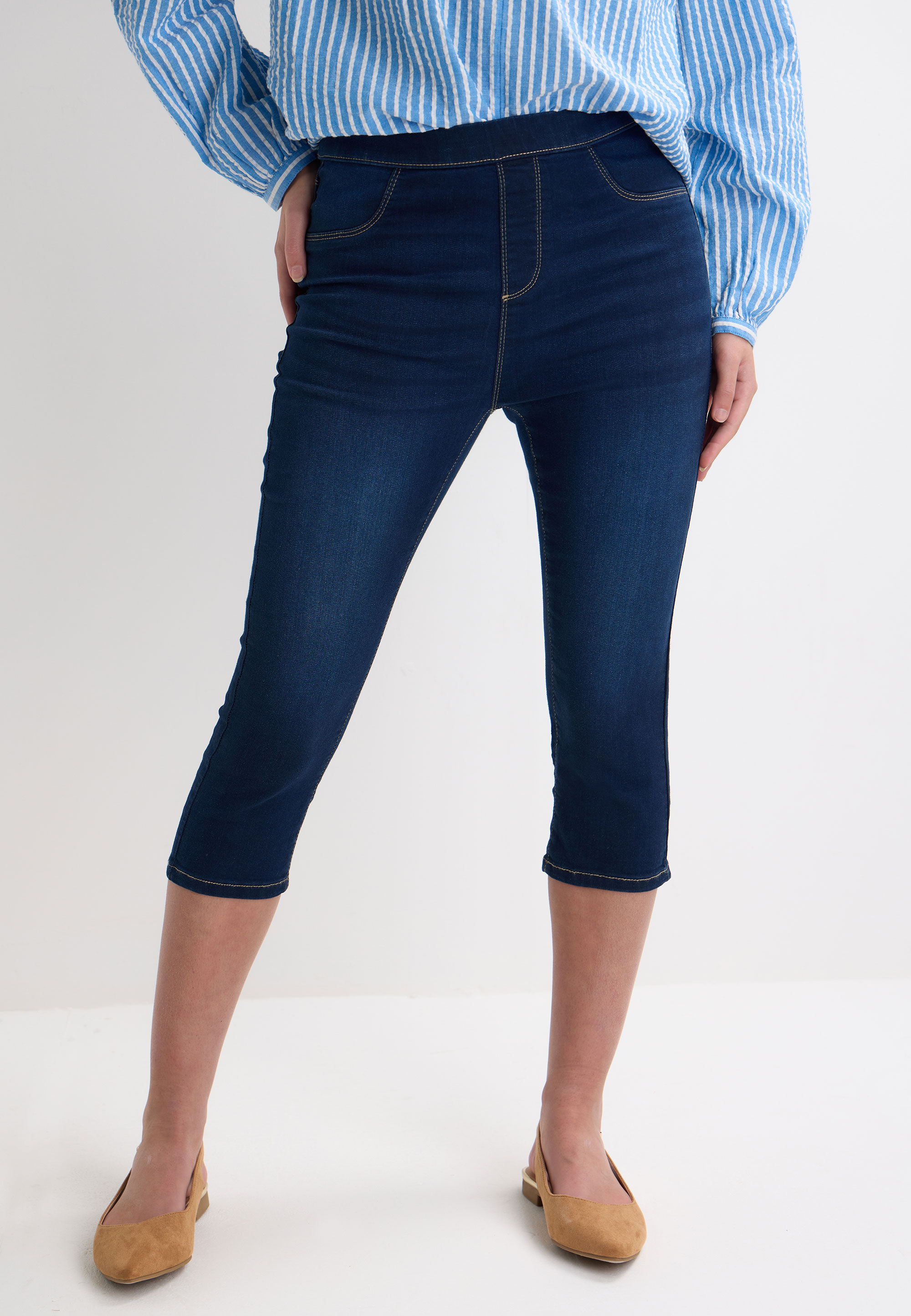 Womens Indigo Kate Cropped Jeggings