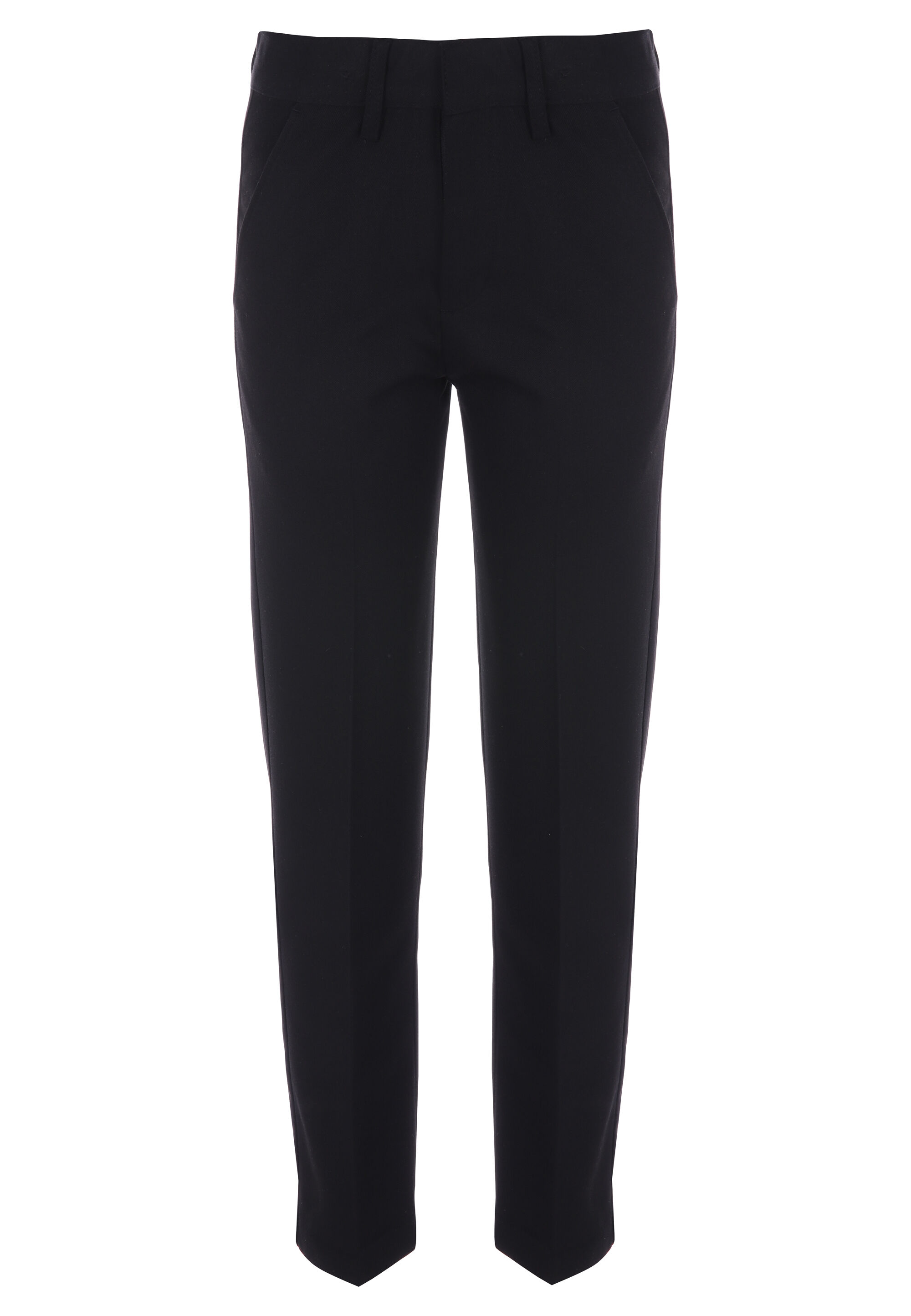 Boys Black Slim Fit School Trousers