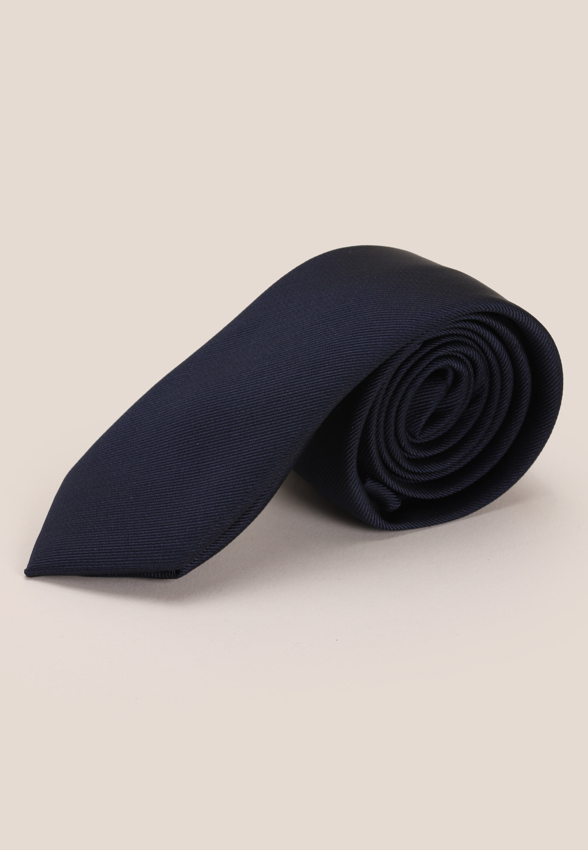 Mens Navy Plain Tie