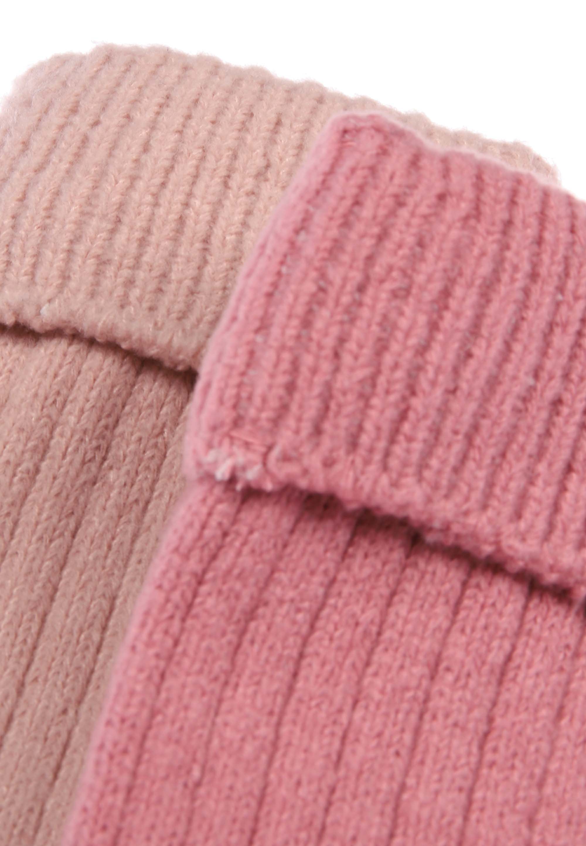 Womens 2pk Pink Soft Cosy Socks