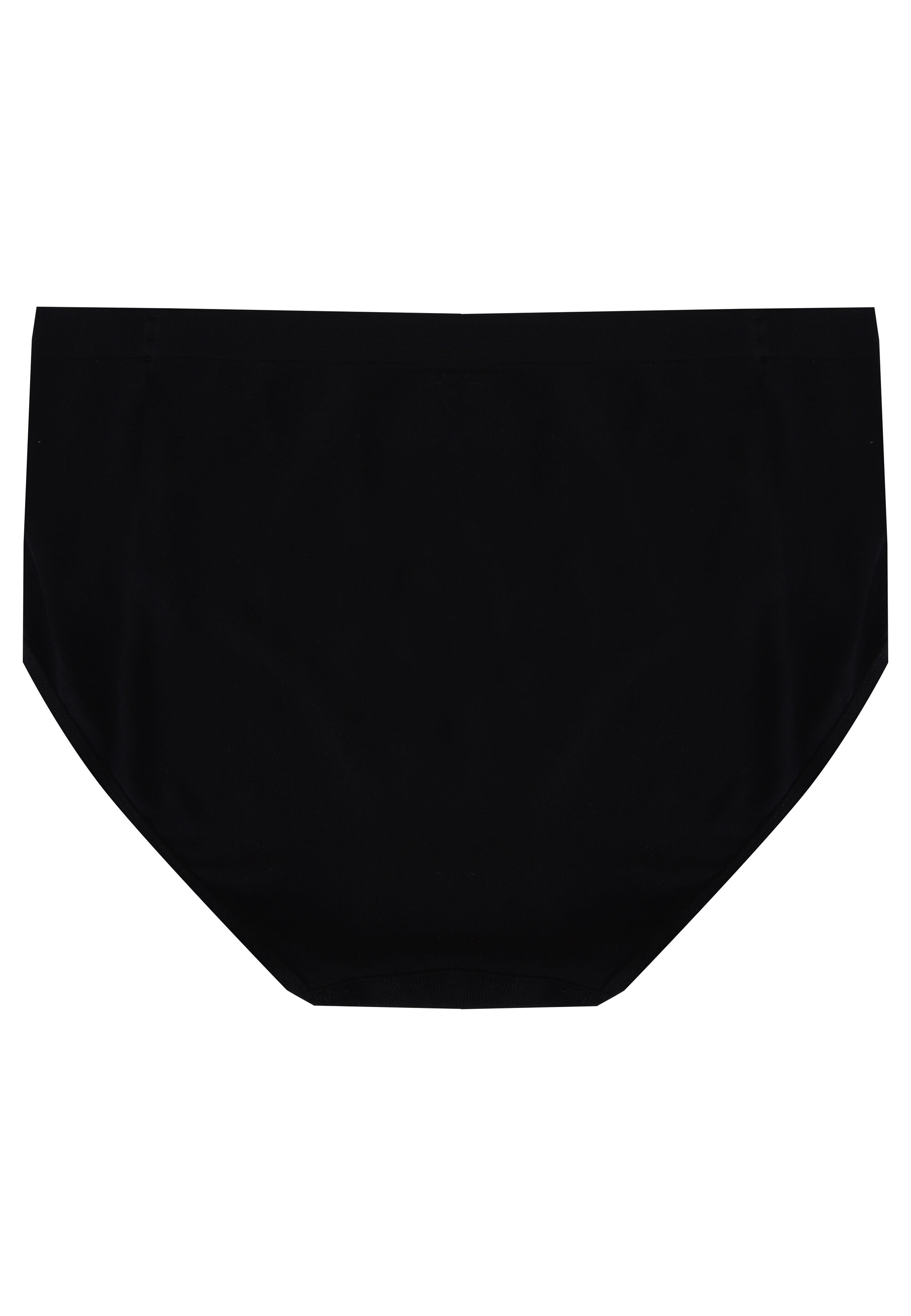 Womens Black High Leg Seam Free Briefs