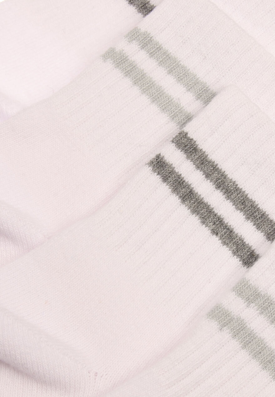 Womens 2pk White Cropped Sports Socks