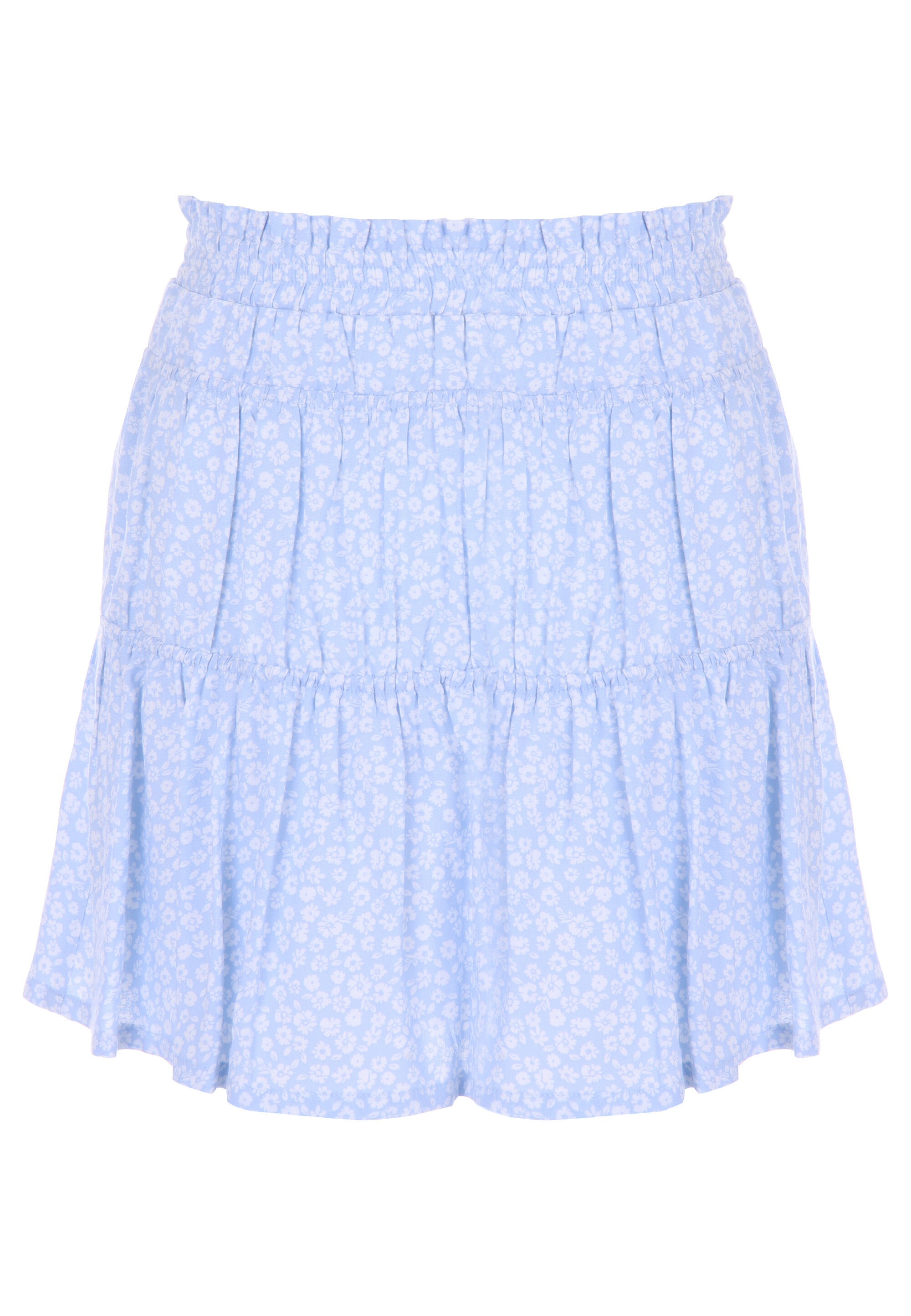 Older Girls Blue Ditsy Floral Ra Ra Skirt