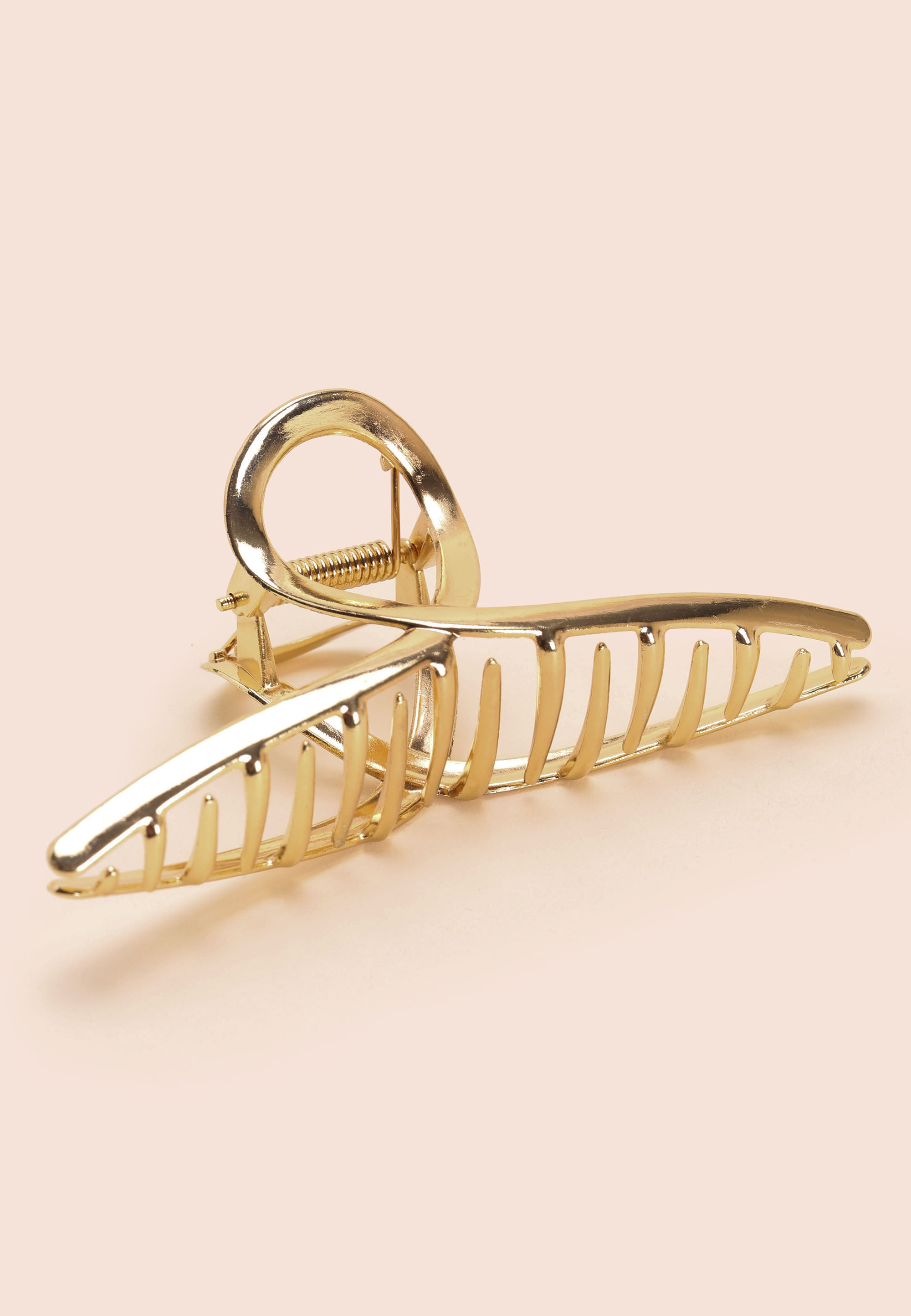 Womens Gold Loop Hair Clip