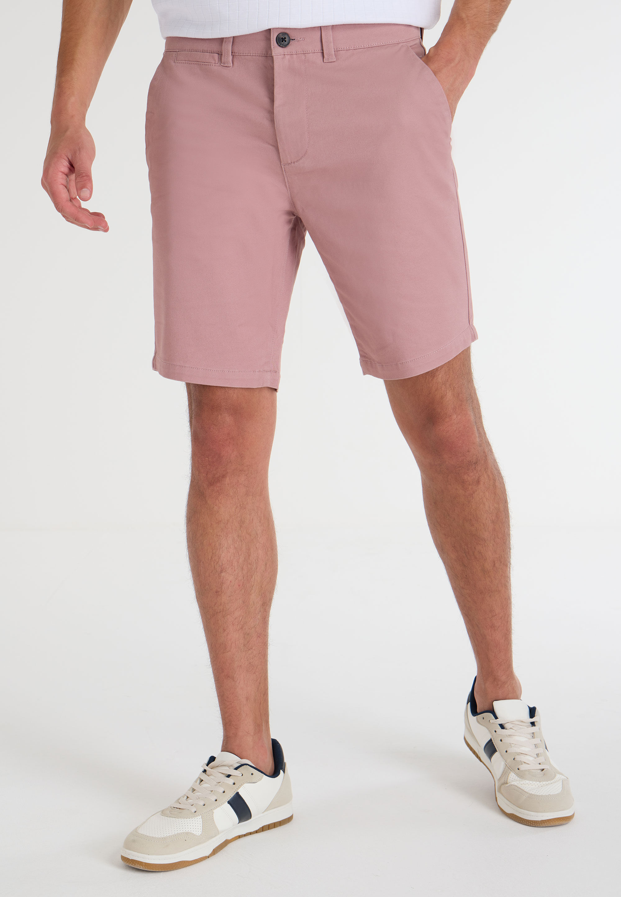 Mens Pink Chino Shorts