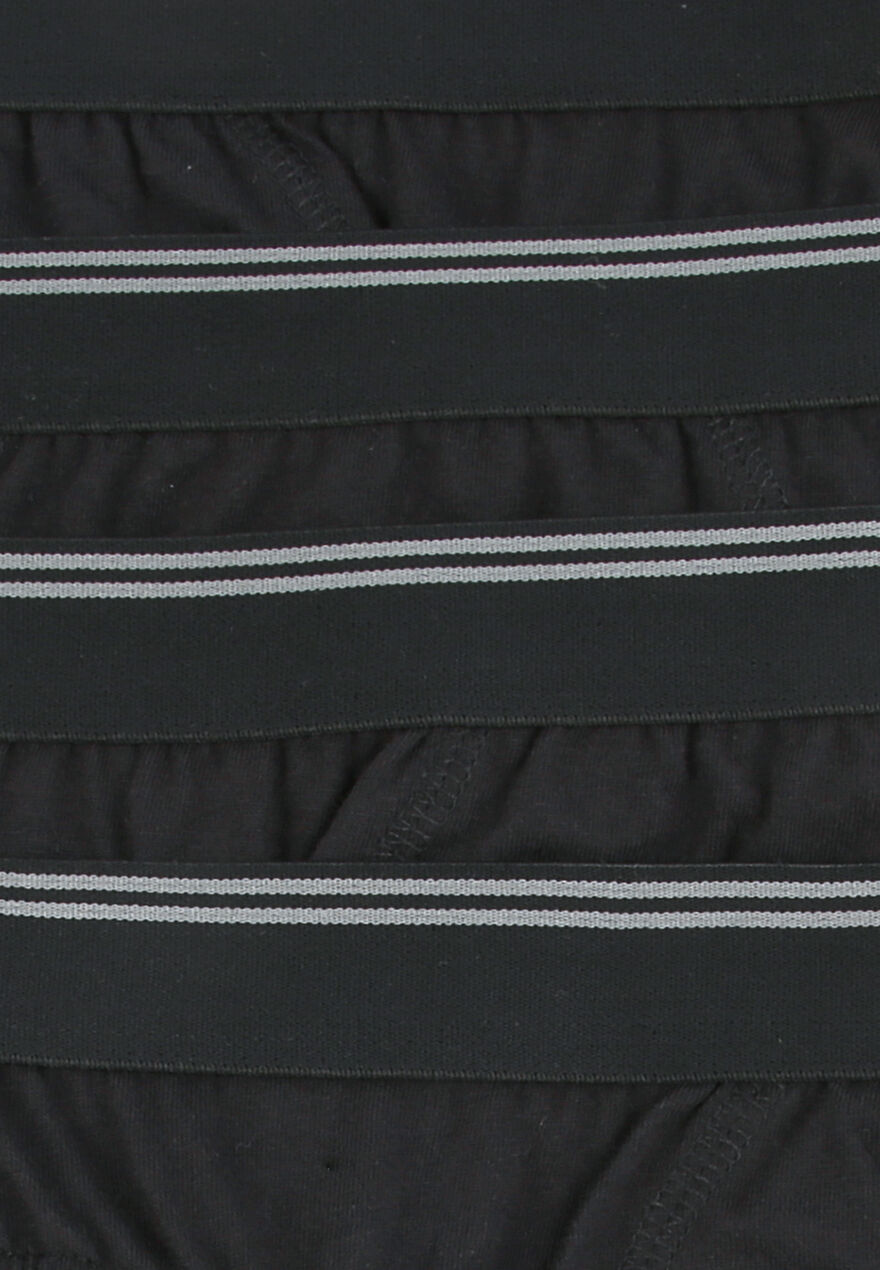 Mens 4pk Black Briefs