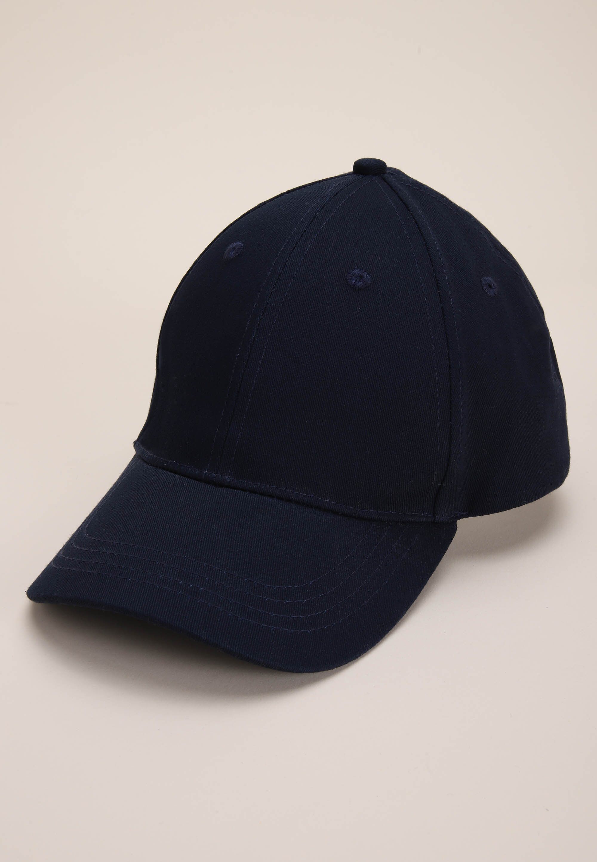 Mens Navy Plain Baseball Cap