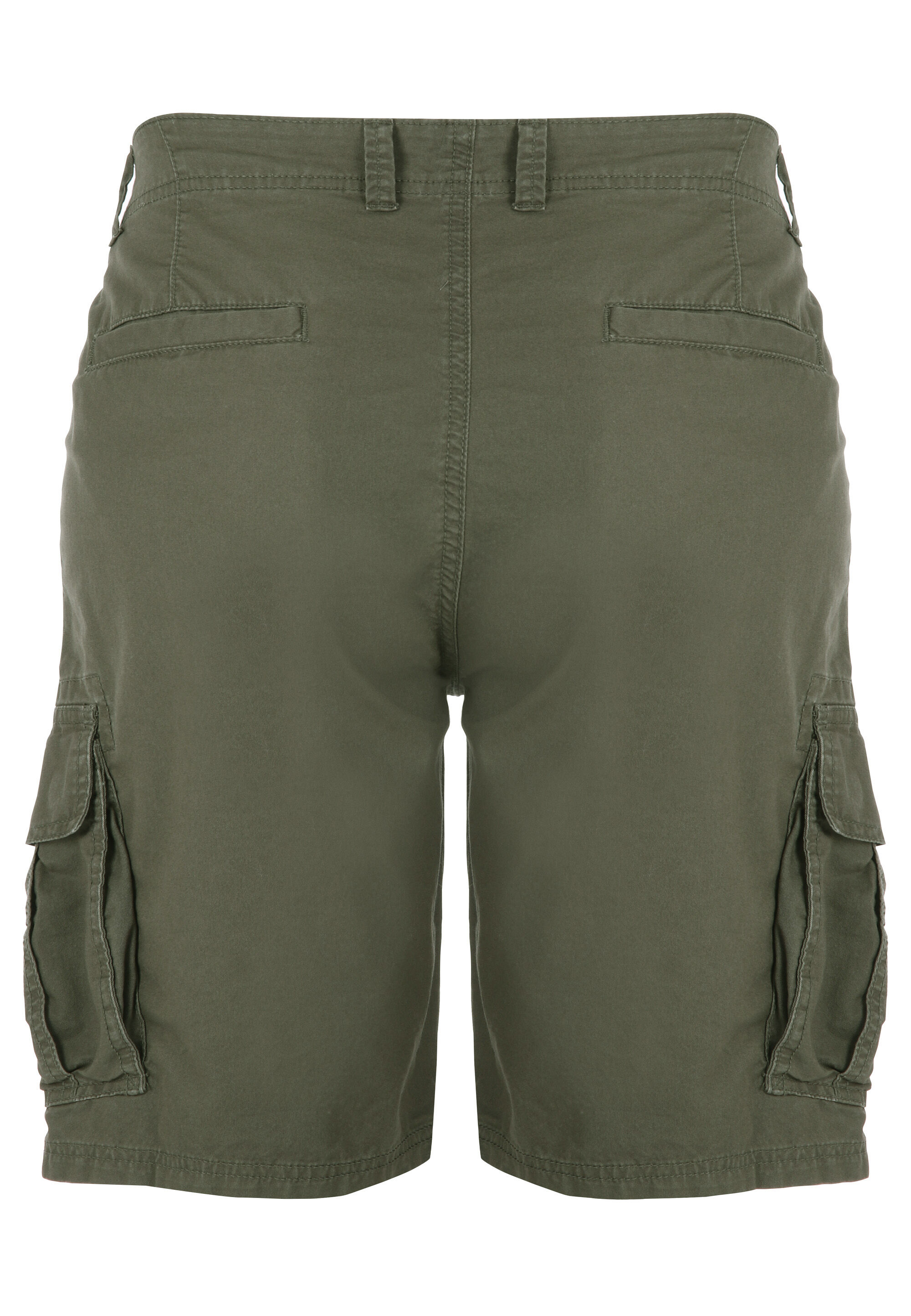 Mens Khaki Plain Cargo Shorts