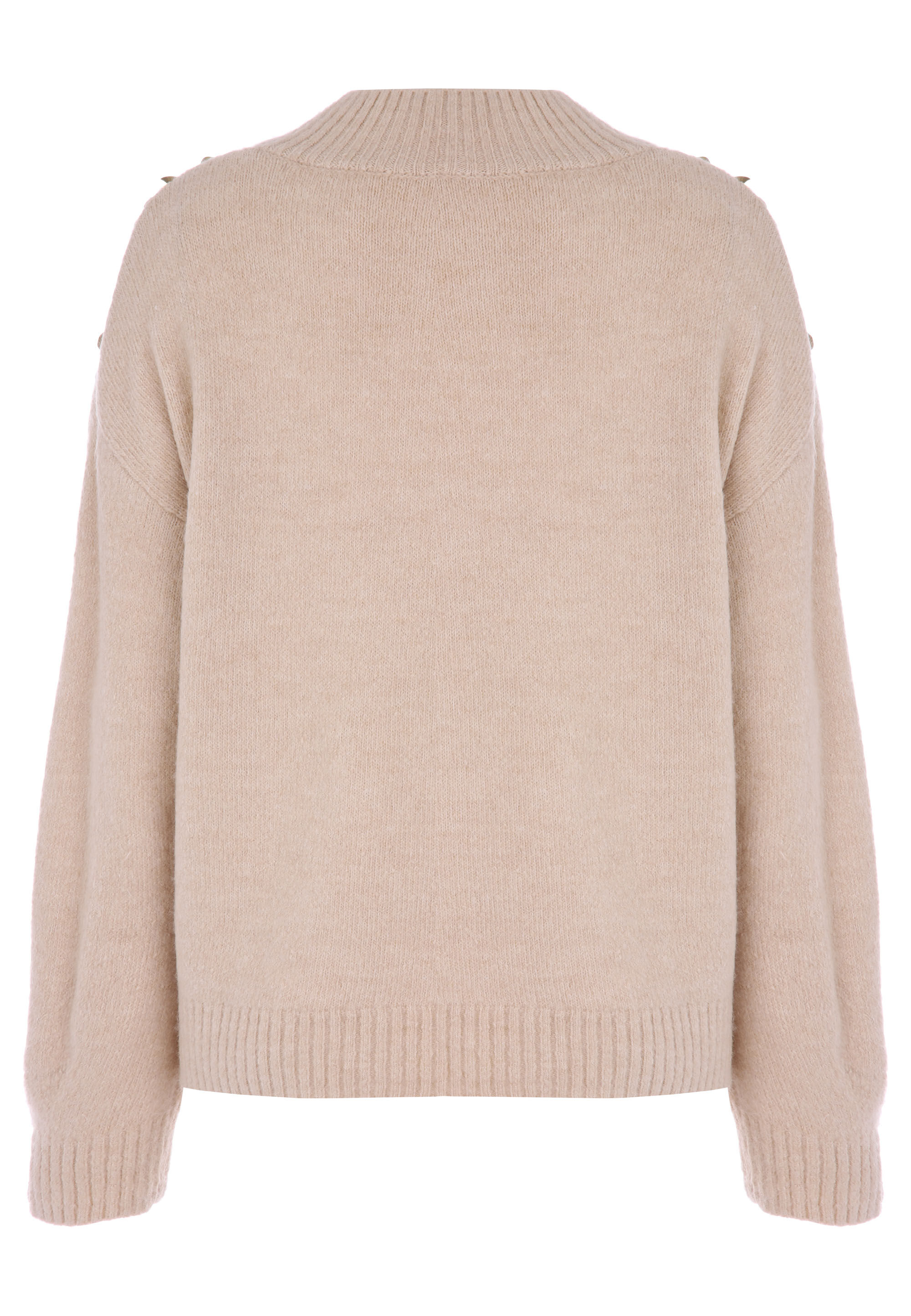 Womens Sand Sequin Sparkle Knit Jumper