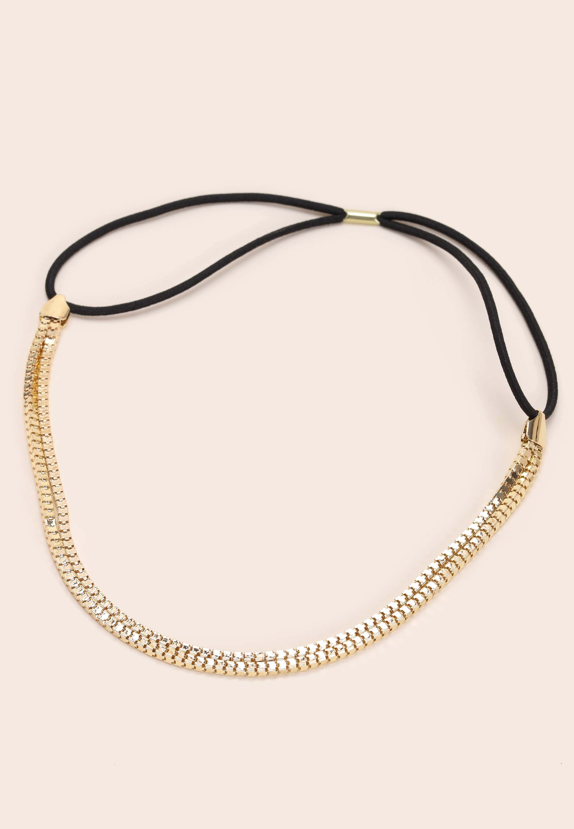 Womens Gold Chain Headband