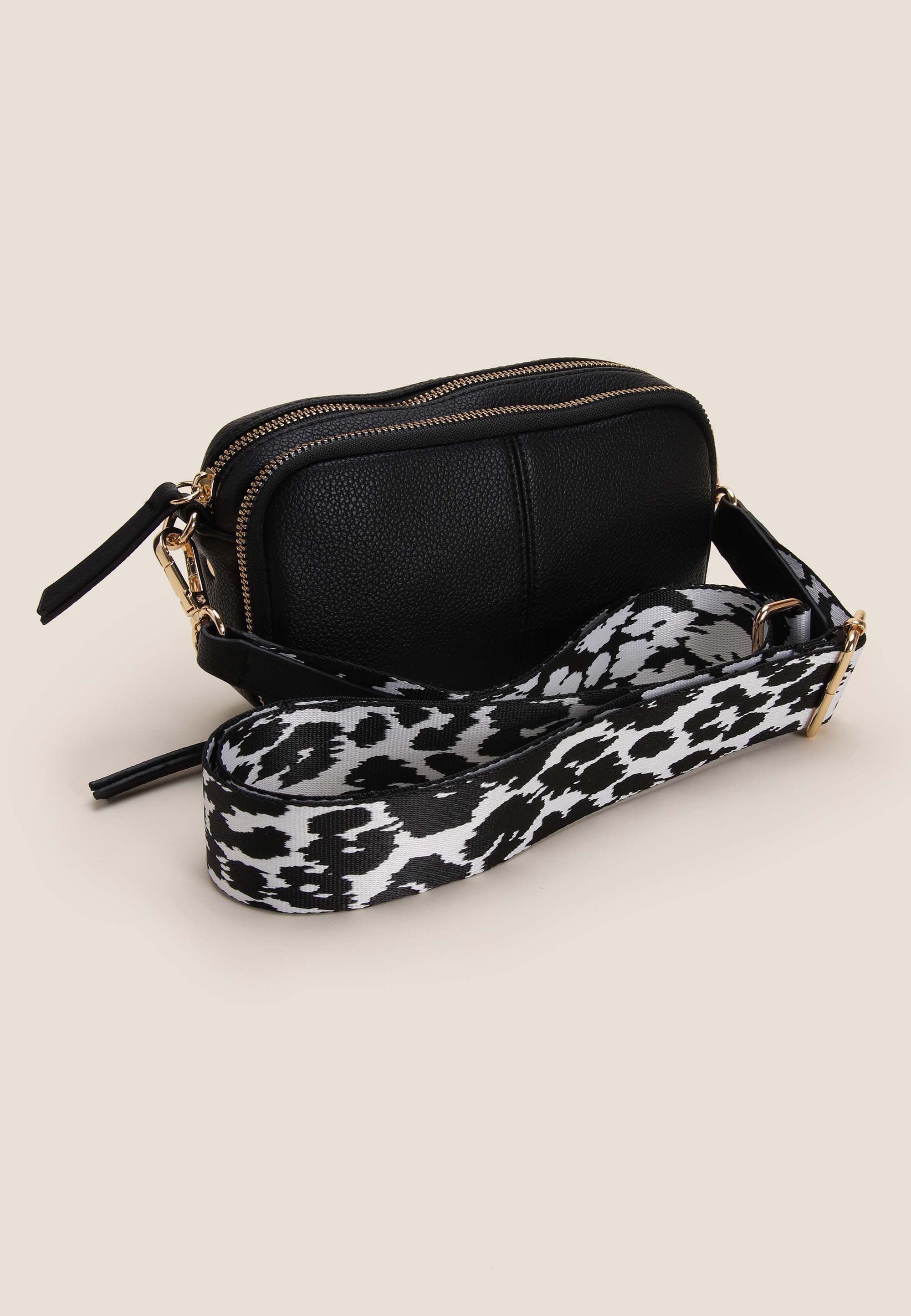 Womens Black Mini Camera Bag