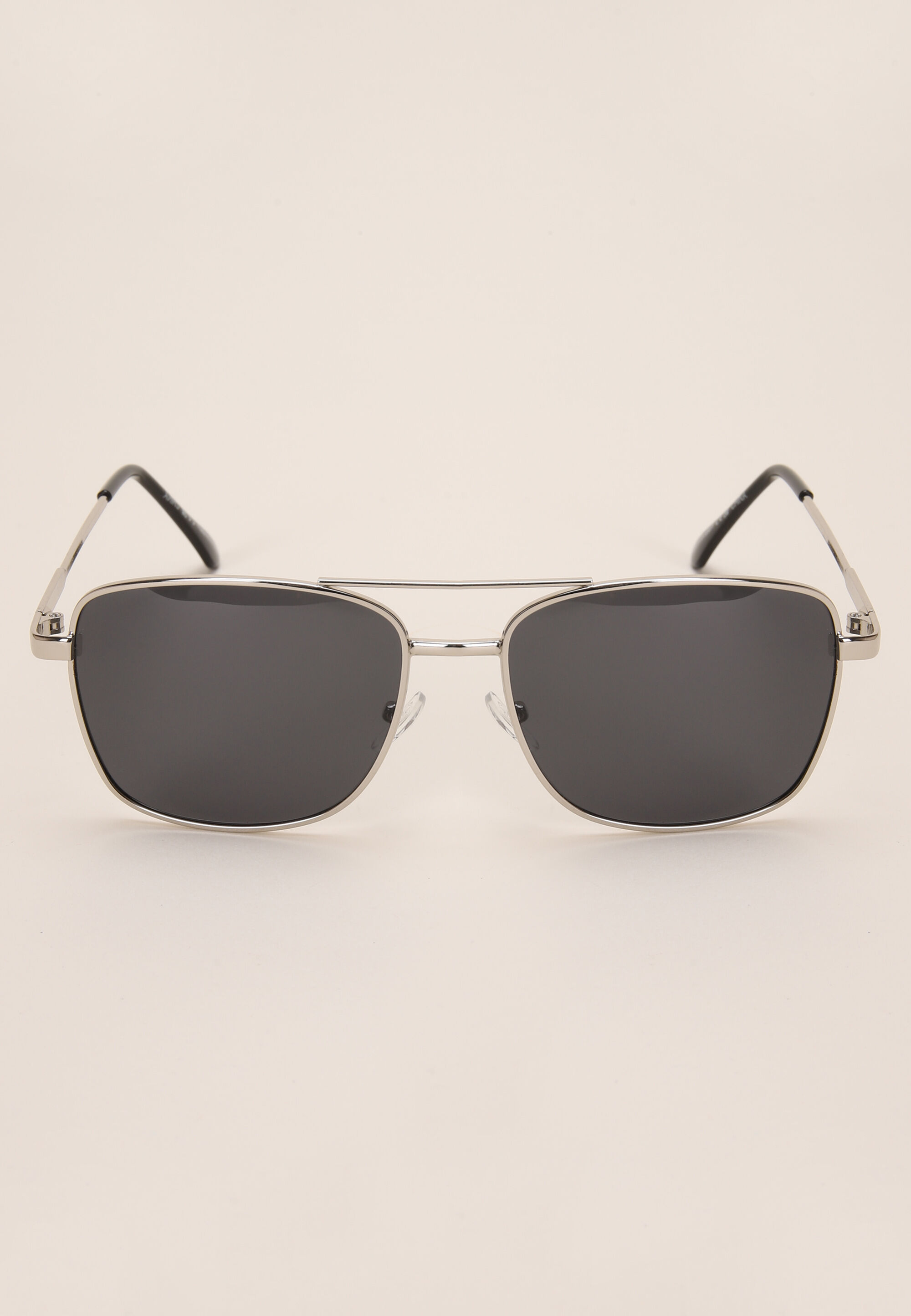 Mens Silver & Black Navigator Polarised Sunglasses