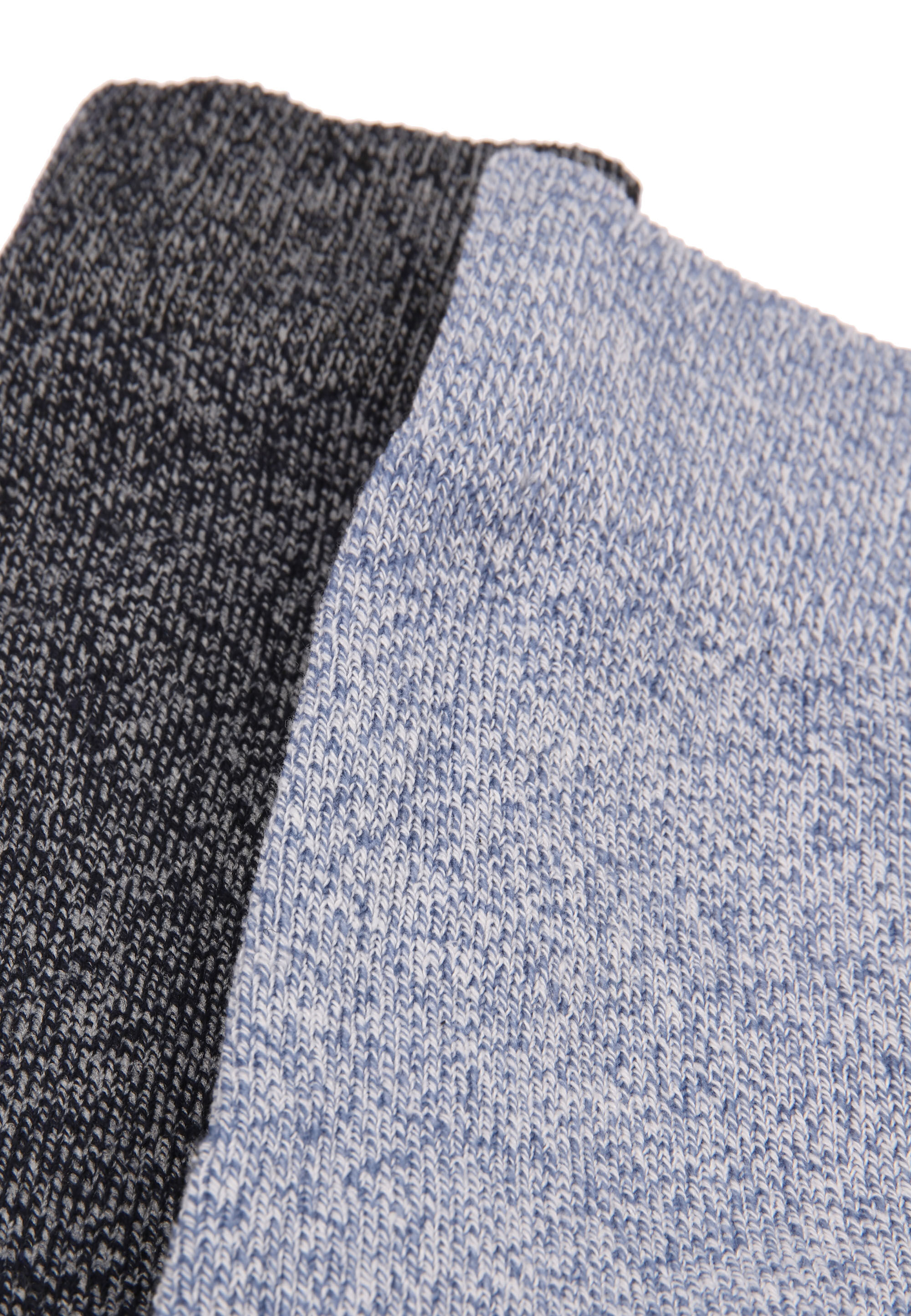 Mens 2pk Blue Marl Thermal Boot Socks