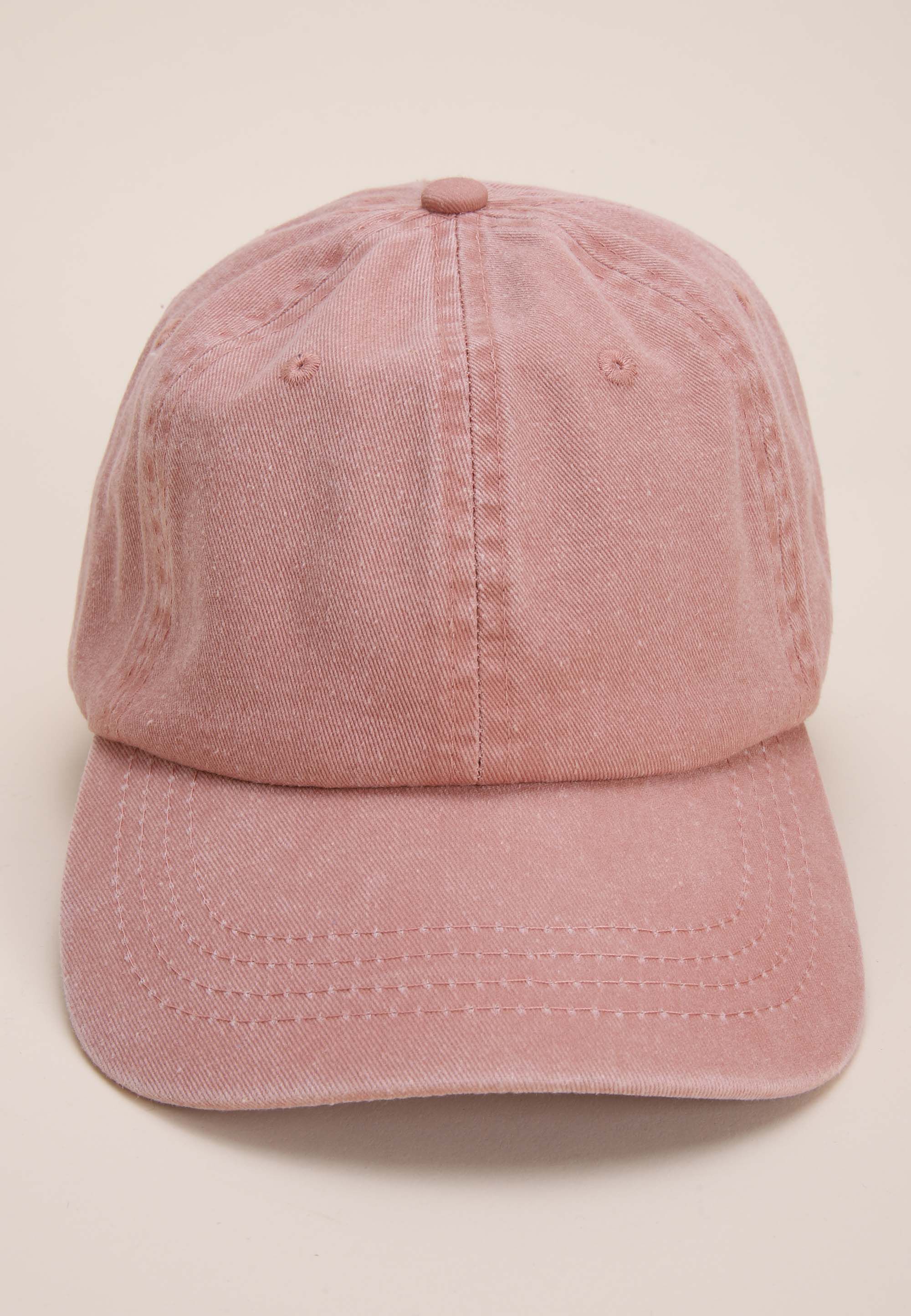 Womens Pink Denim Baseball Cap