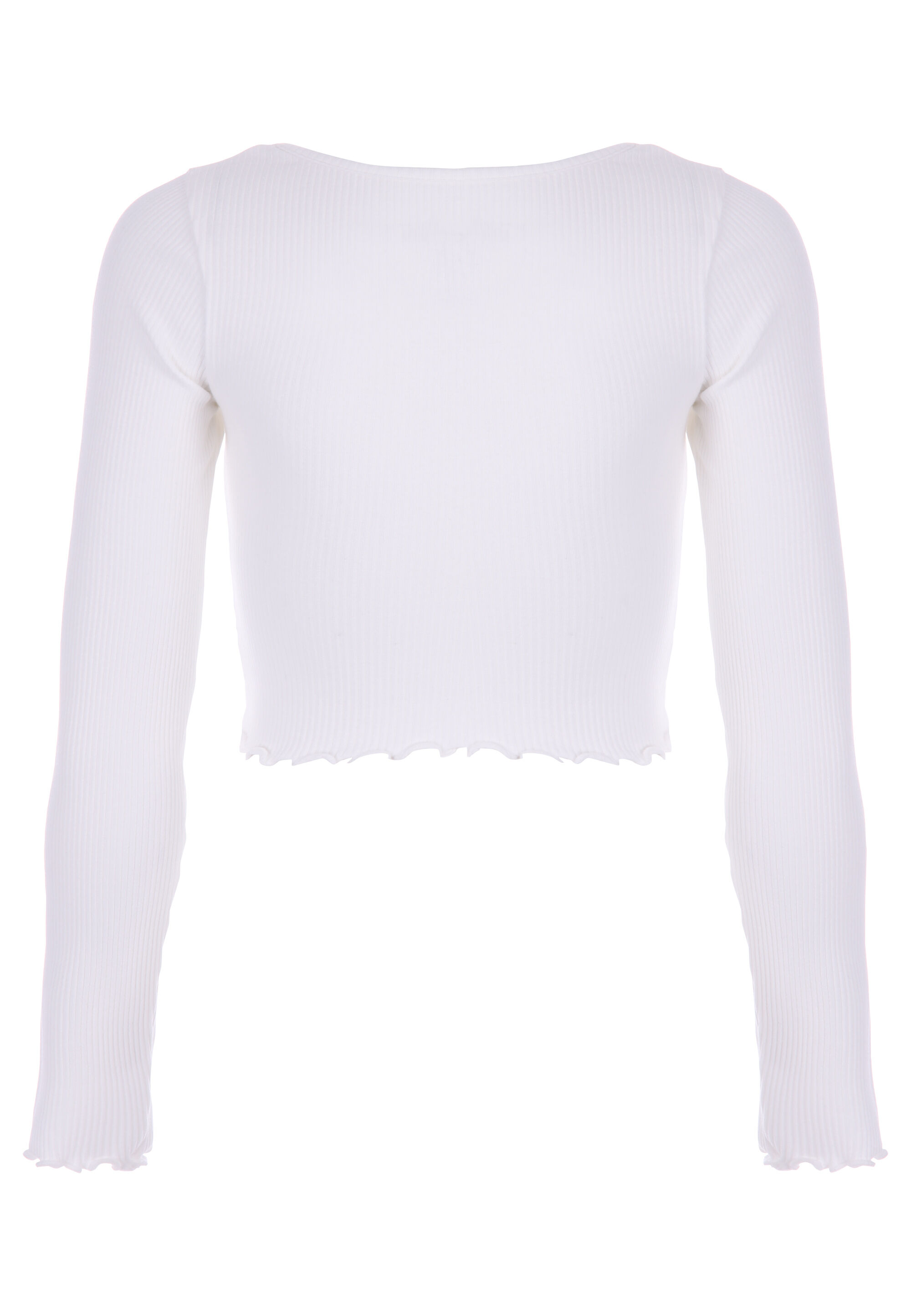 Older Girls Cream Scoop Neck Top