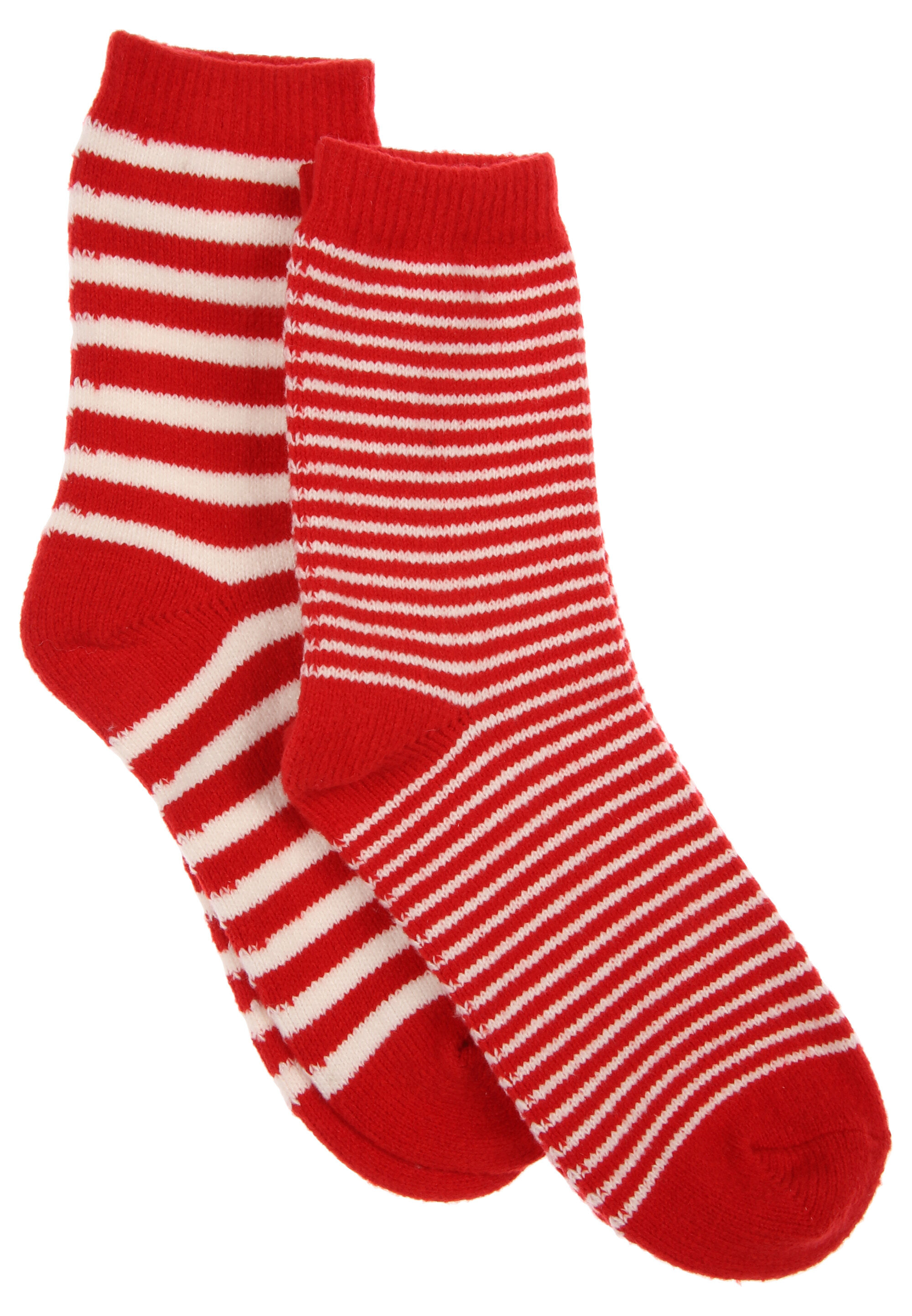 Womens 2pk Red Stripe Supersoft Boot Socks